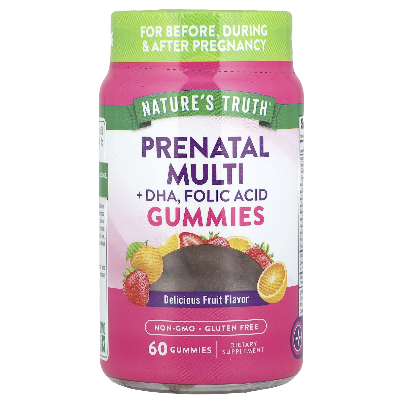 Nature's Truth, Prenatal Multi + DHA, жевательные мармеладки с фолиевой кислотой, вкусные фрукты, 60 жевательных таблеток