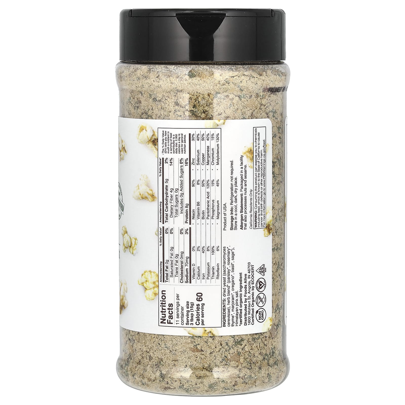 Foods Alive, пищевые дрожжи, пикантный, сырный вкус, 170 г (6 унций)