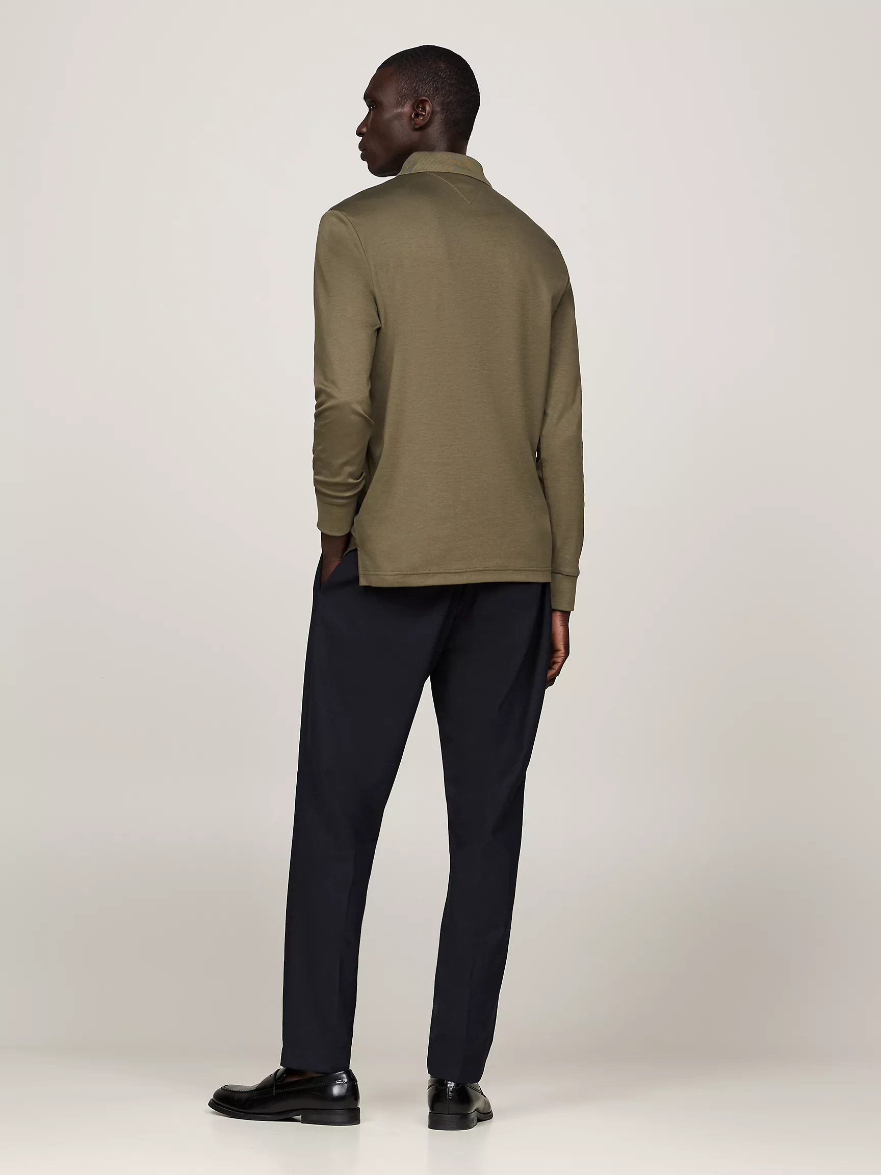 Мужское поло Tommy Hilfiger, Поло с длинными рукавами стандартного кроя