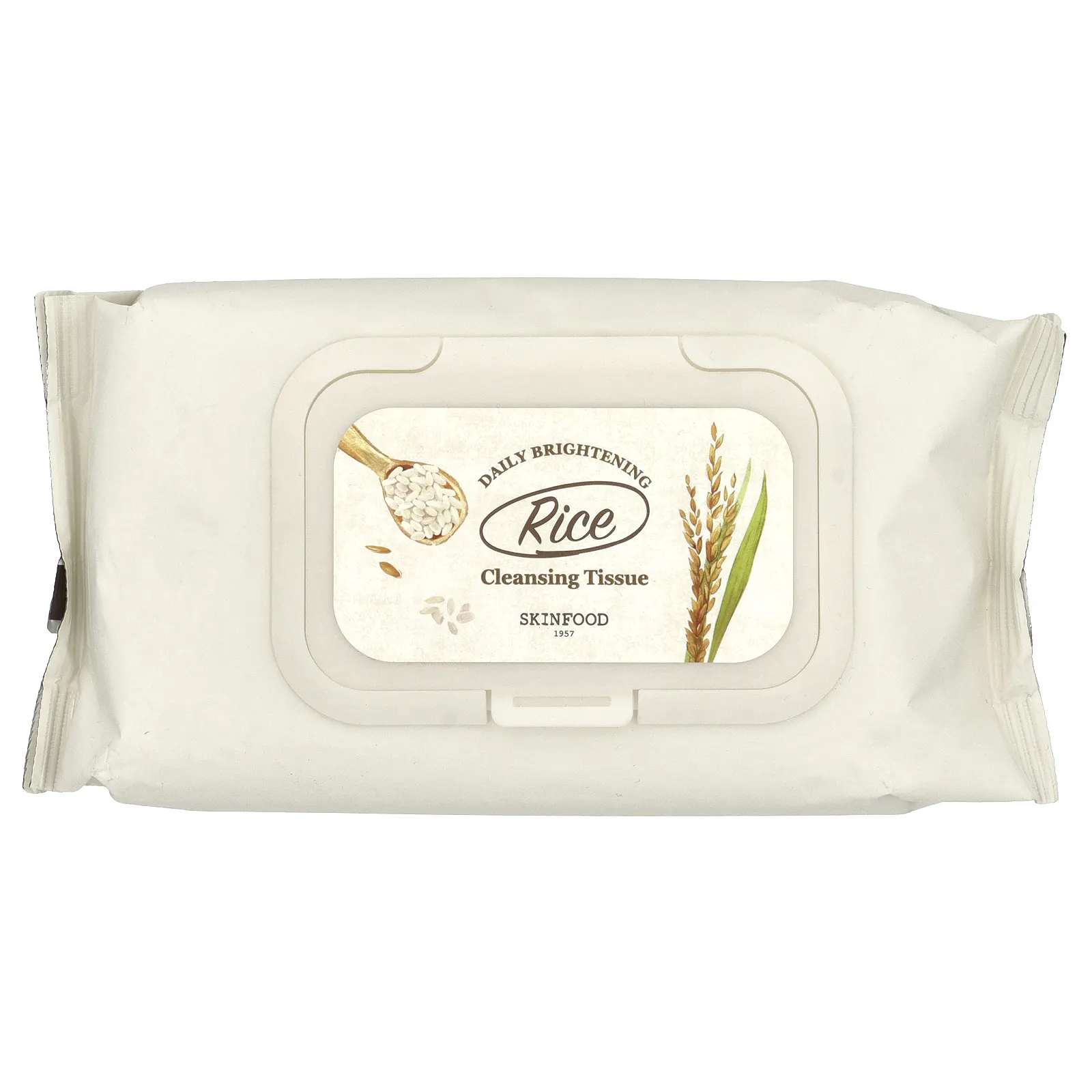 SKINFOOD, Очищающая салфетка с рисом для ежедневного применения, 80 салфеток