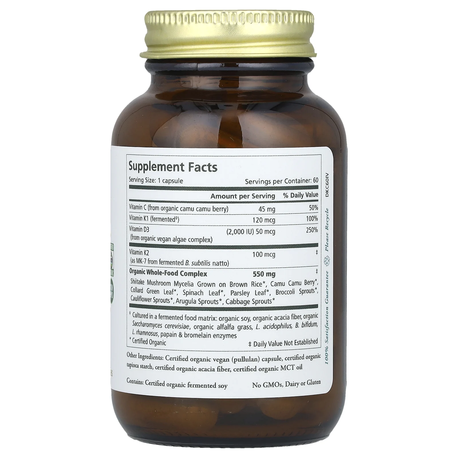 Pure Synergy, D3 + K2 комплекс`` 60 капсул