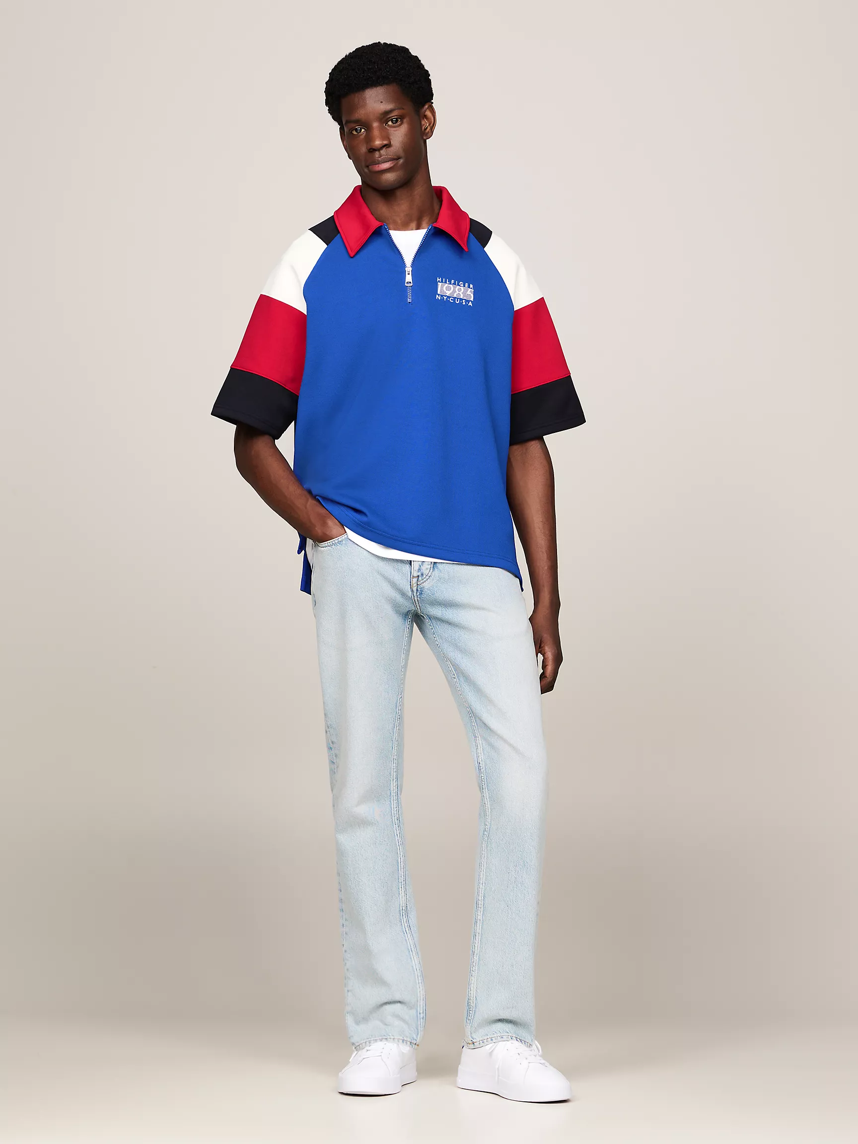 Мужское поло Tommy Hilfiger, Стандартное поло в полоску Hilfiger Team