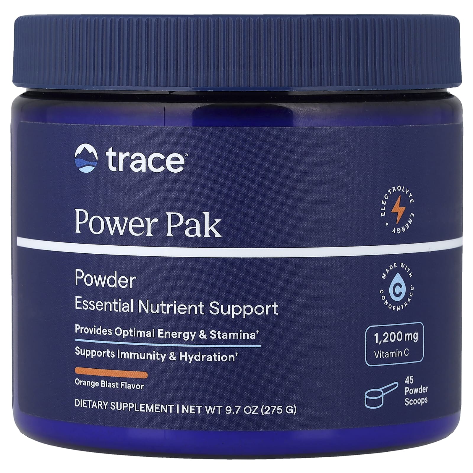 Trace, Power Pak, апельсин, 275 г