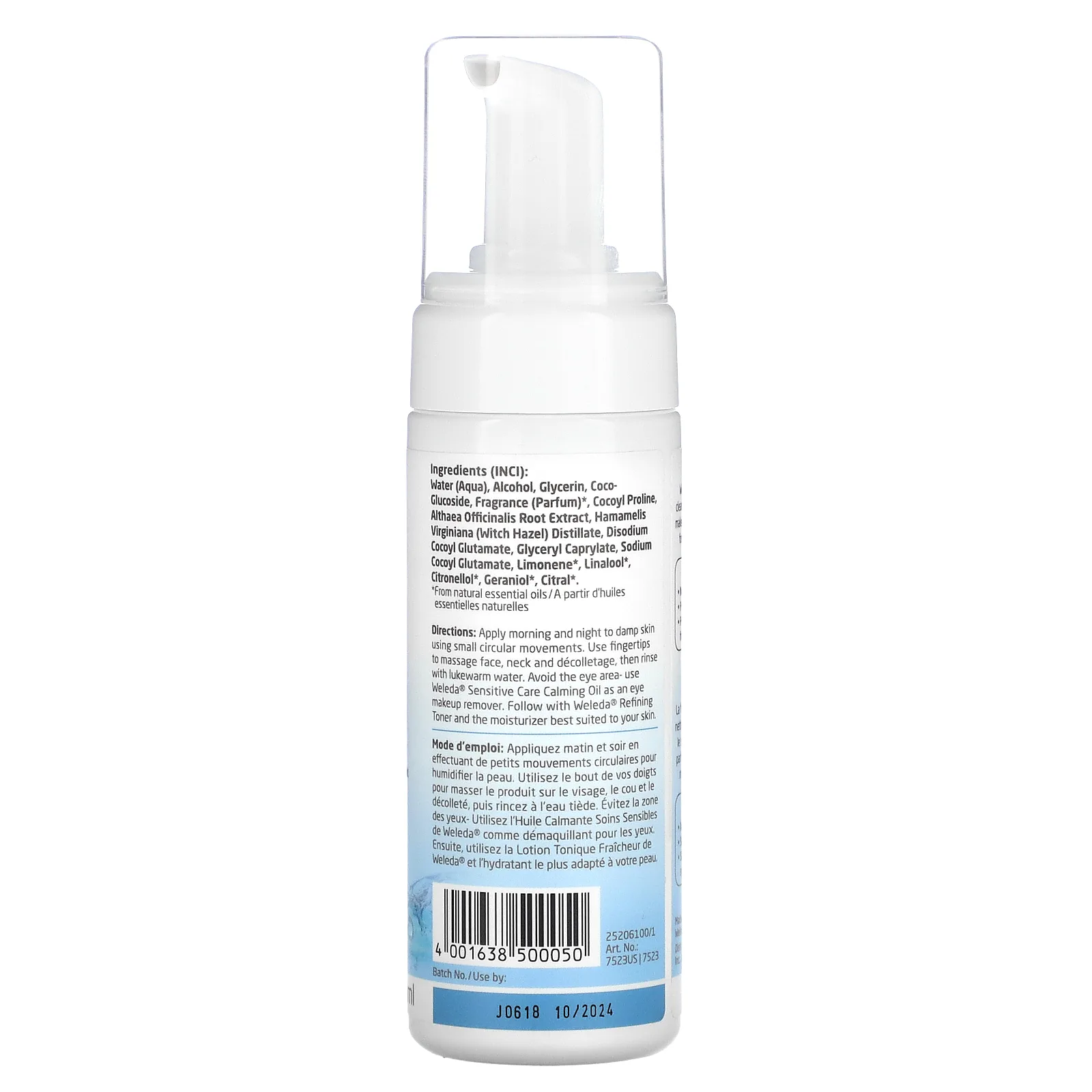 Weleda, мягкая очищающая пенка, экстракты гамамелиса, 150 мл (5 жидк. унций)