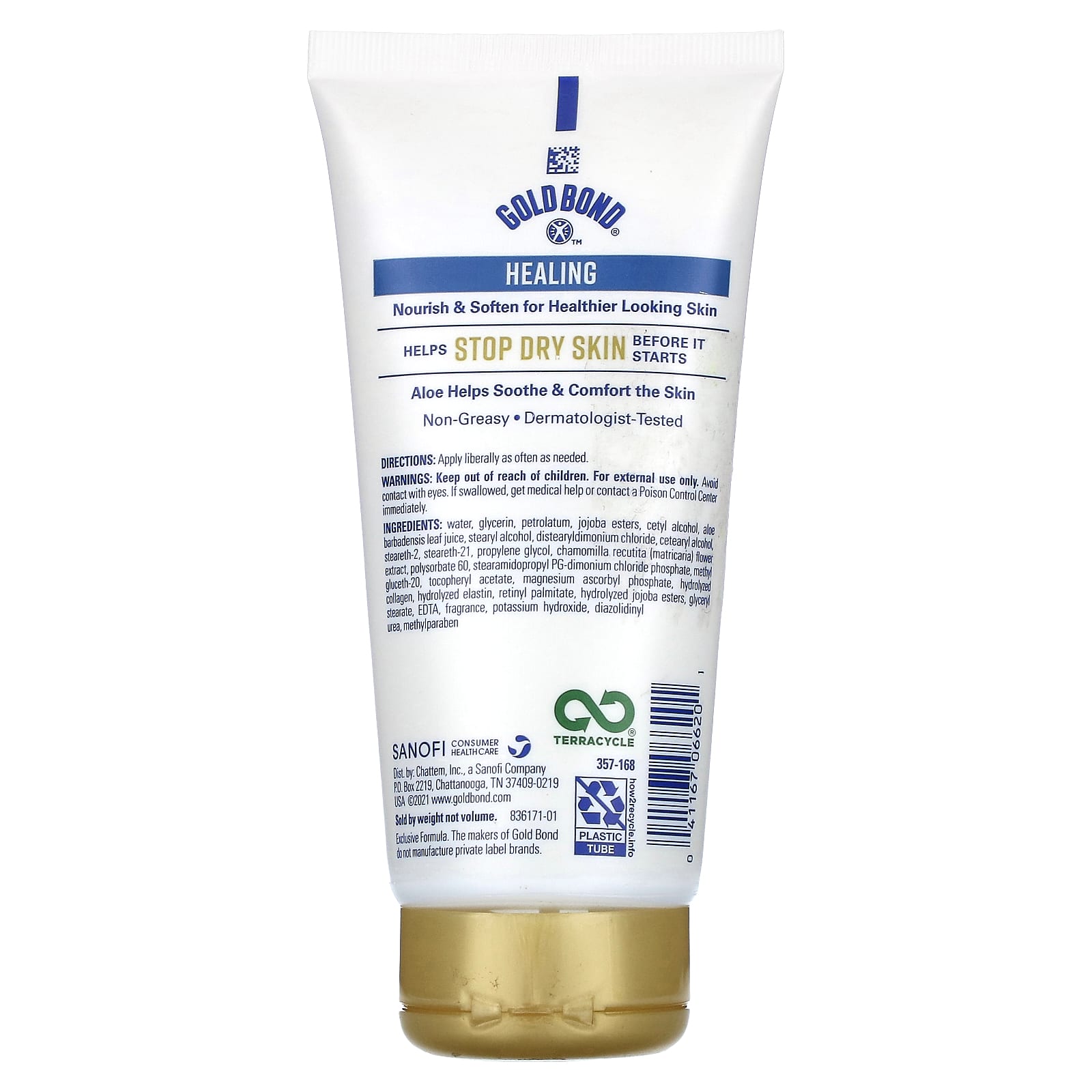 Gold Bond, Ultimate, Skin Therapy Cream, лечебный крем, алоэ, 155 г (5,5 унции)