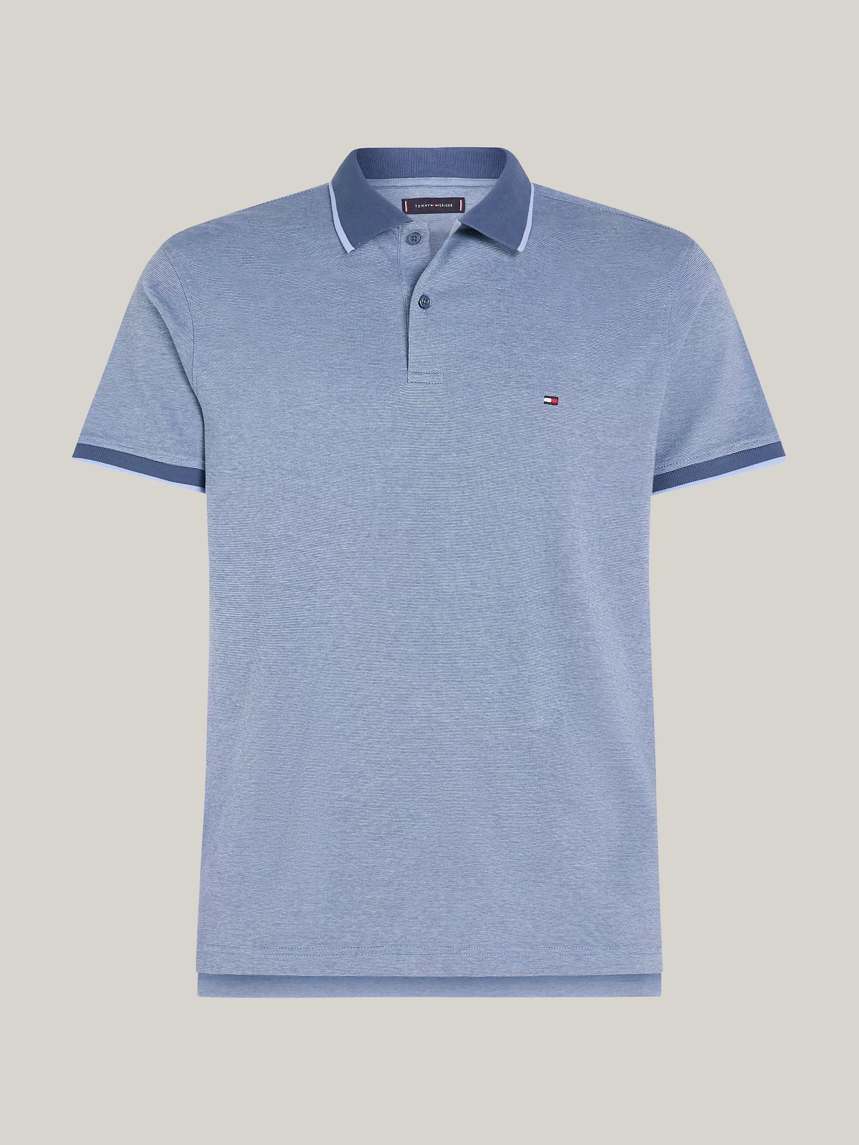 Мужское поло Tommy Hilfiger, Двухцветное трикотажное поло стандартного кроя