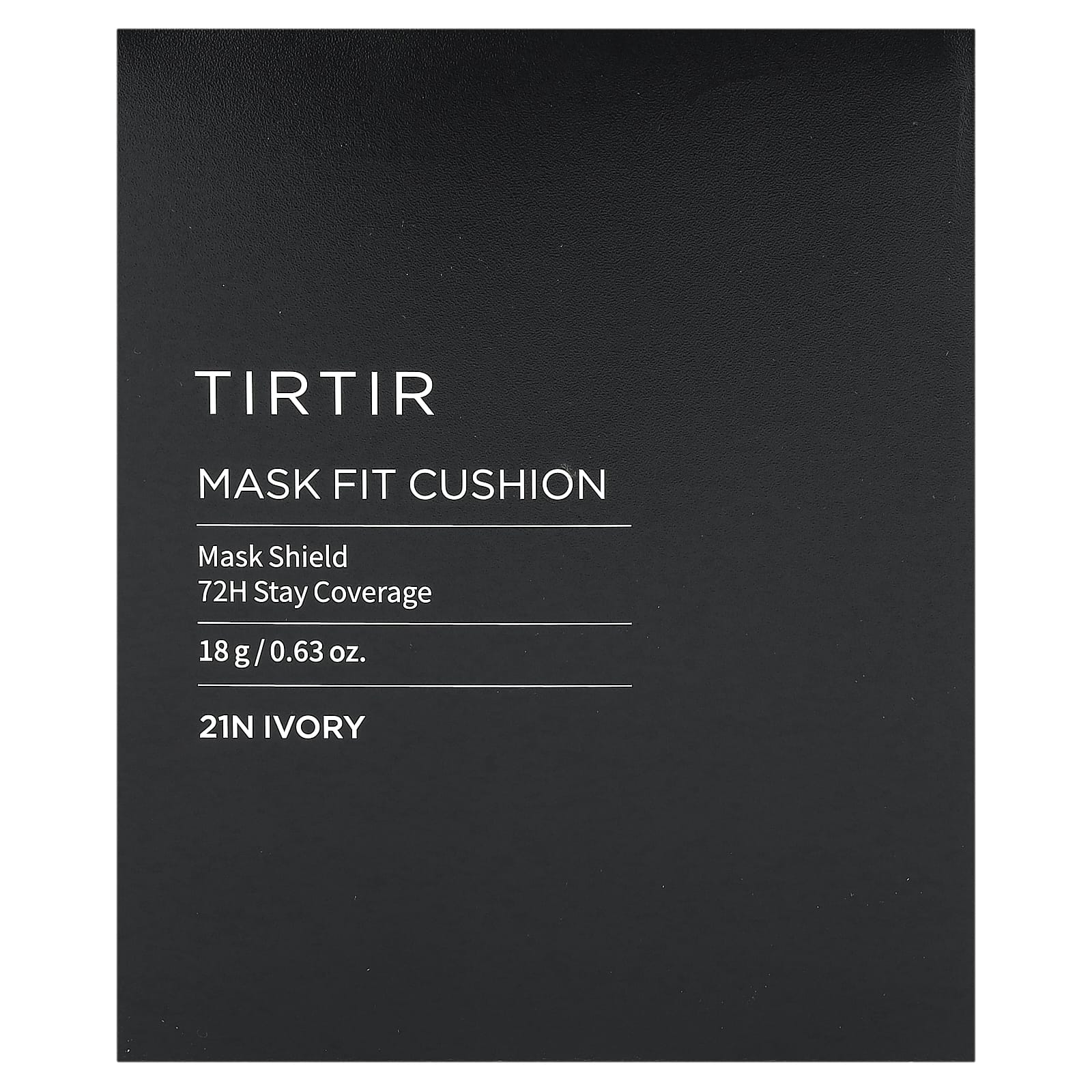TIRTIR, Mask Fit Cushion, кушон, тон 21N, слоновая кость, 18 г (0,63 унции)