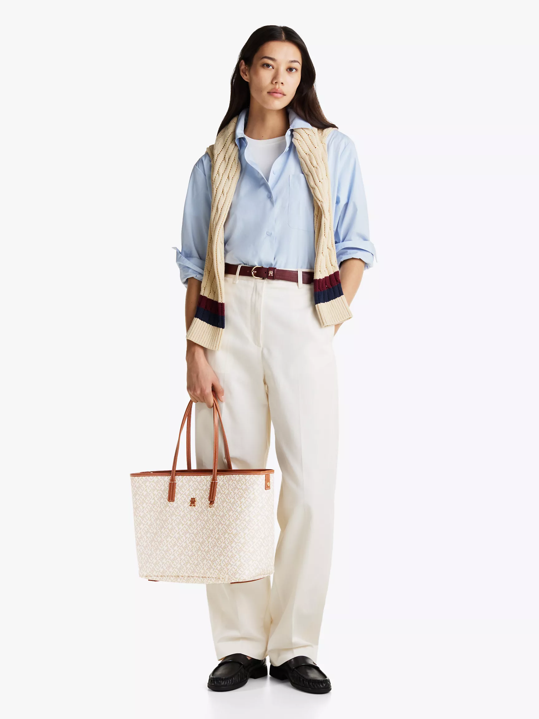 Женская сумка Tommy Hilfiger, Сумка-тоут с монограммным узором