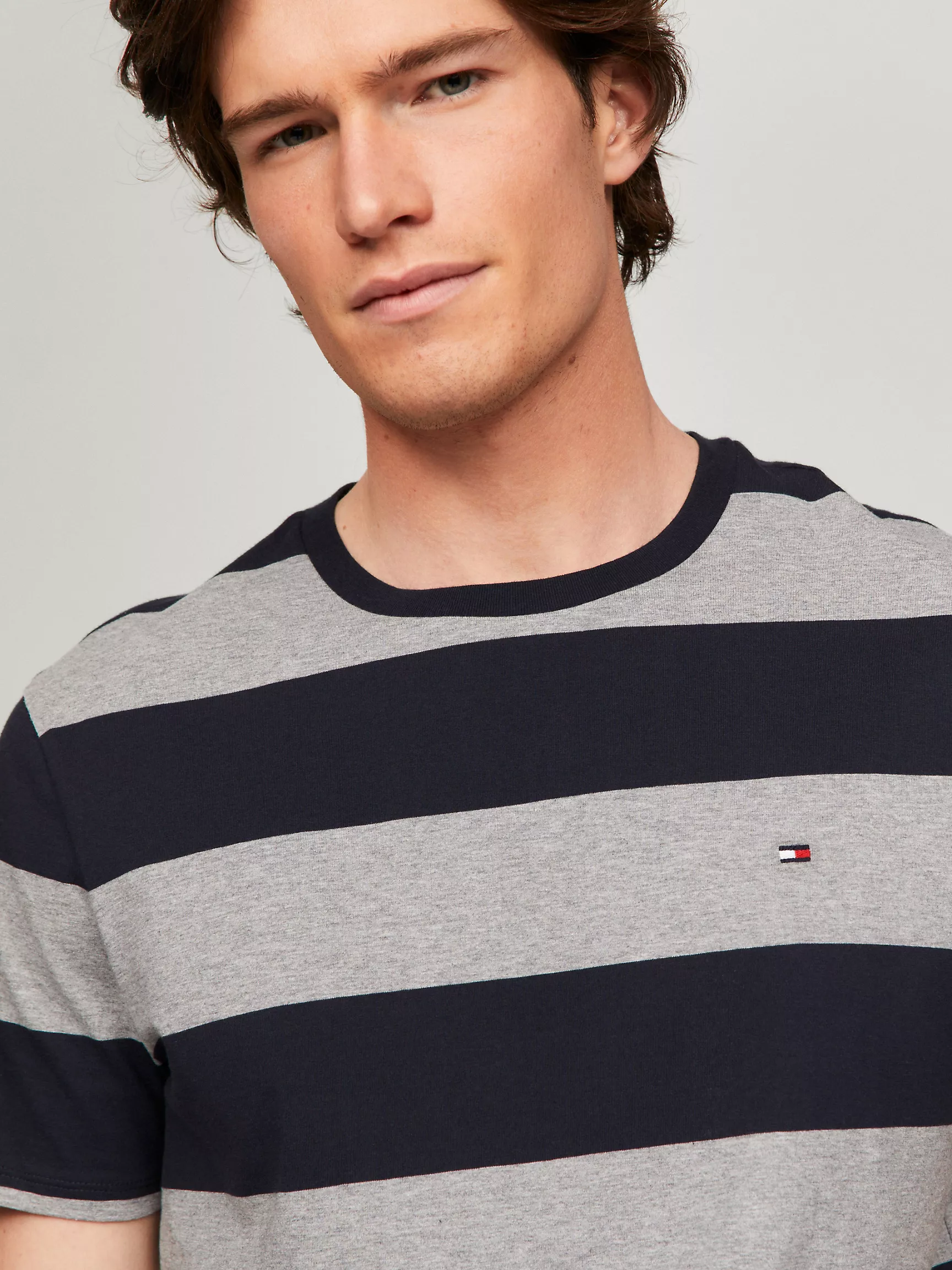 Мужская футболка Tommy Hilfiger, Футболка с полосками в стиле регби