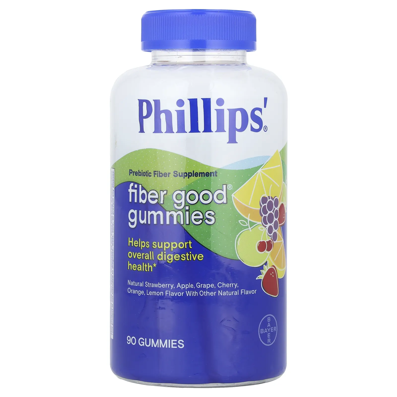 Phillip's, Fiber Good®, жевательные мармеладки, ассорти, 90 жевательных таблеток
