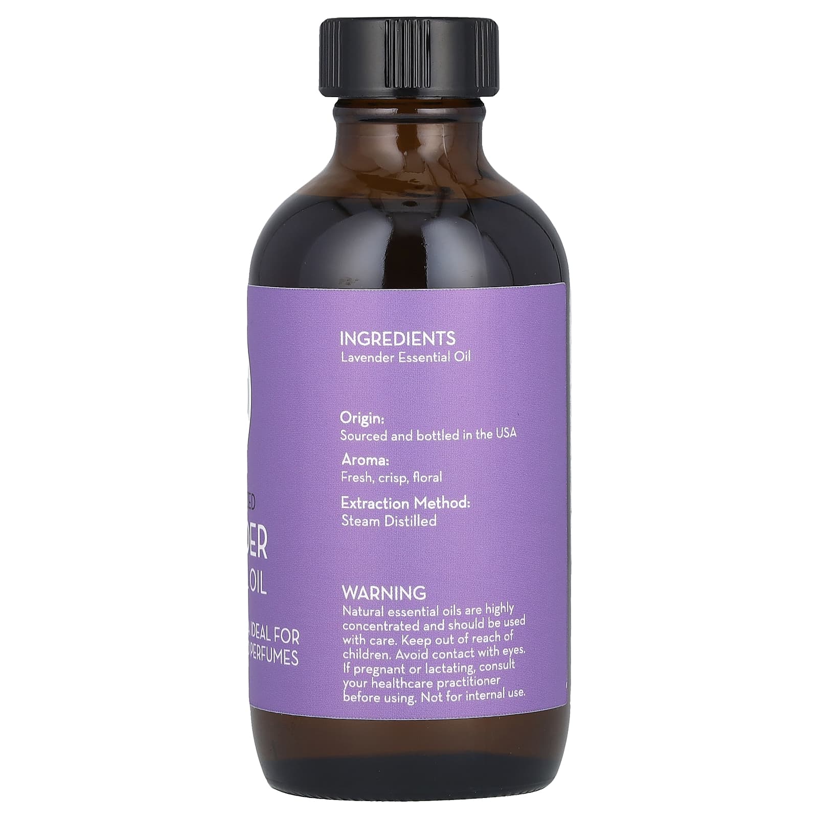 Pure Body Naturals, Эфирное масло лаванды, 118 мл (4 жидк. Унции)