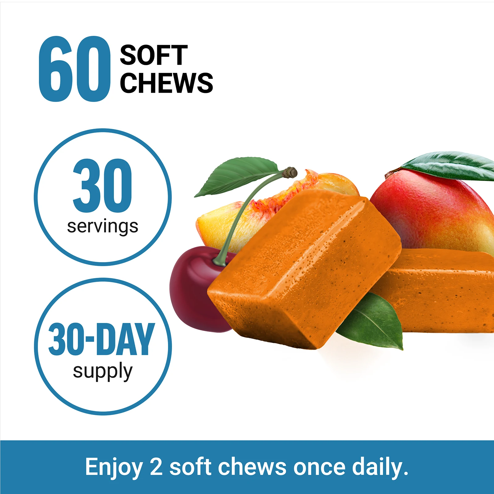 Force Factor, комплексная формула для здоровья глаз AREDS2+, тропические фрукты, 60 жевательных таблеток