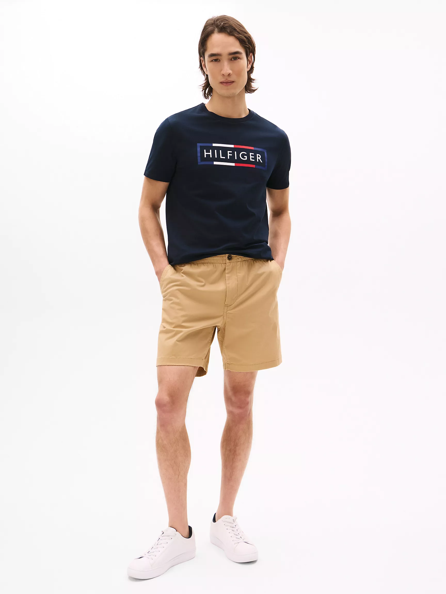 Мужская футболка Tommy Hilfiger, Футболка с фирменным логотипом в рамке