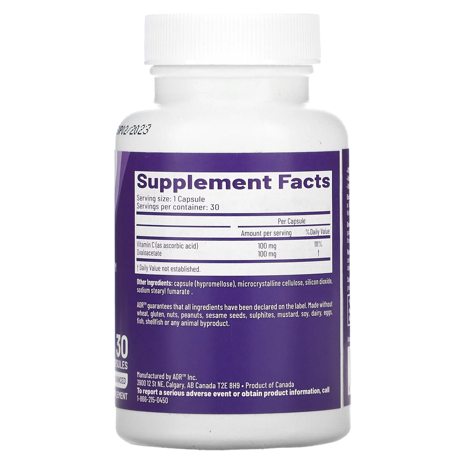 Advanced Orthomolecular Research AOR, BenaGene, 30 вегетарианских капсул