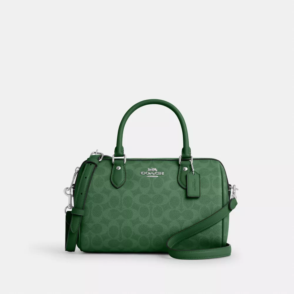 Сумка COACH Rowan Satchel Bag In Signature Canvas