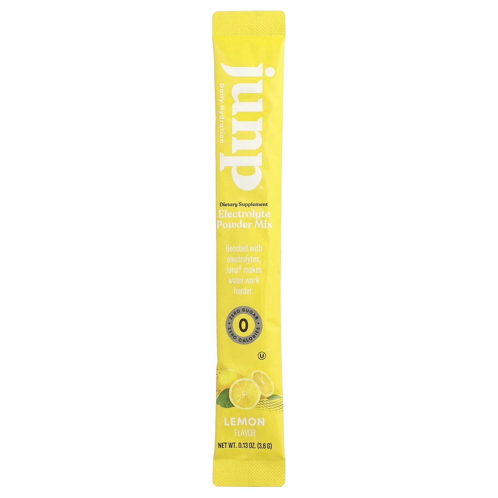 JUNP Hydration, электролитная порошковая смесь, со вкусом лимона, 5 пакетиков по 3,6 г (0,13 унции)