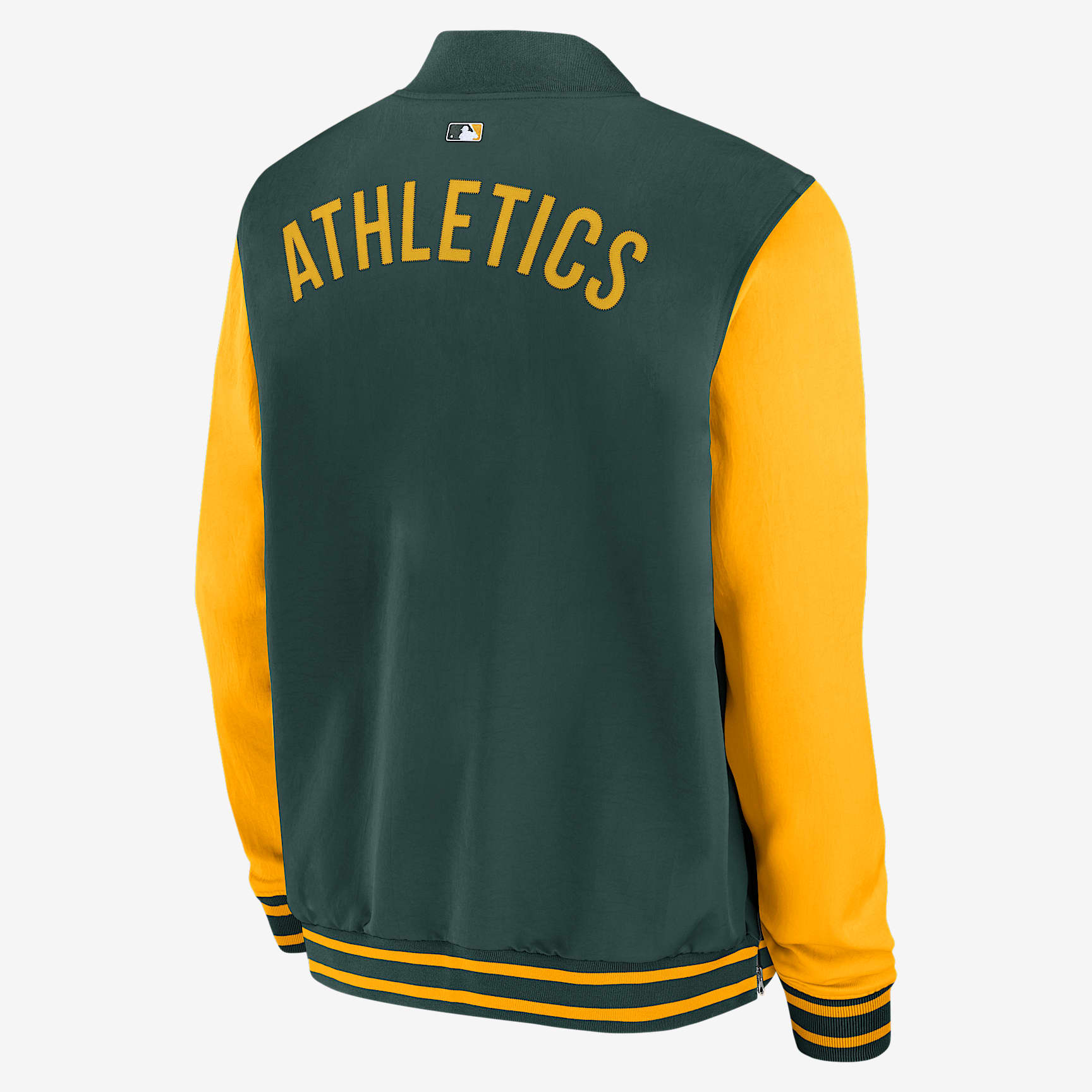 Athletics Authentic Collection Dugout Men's Nike MLB Full-Zip Bomber Jacket