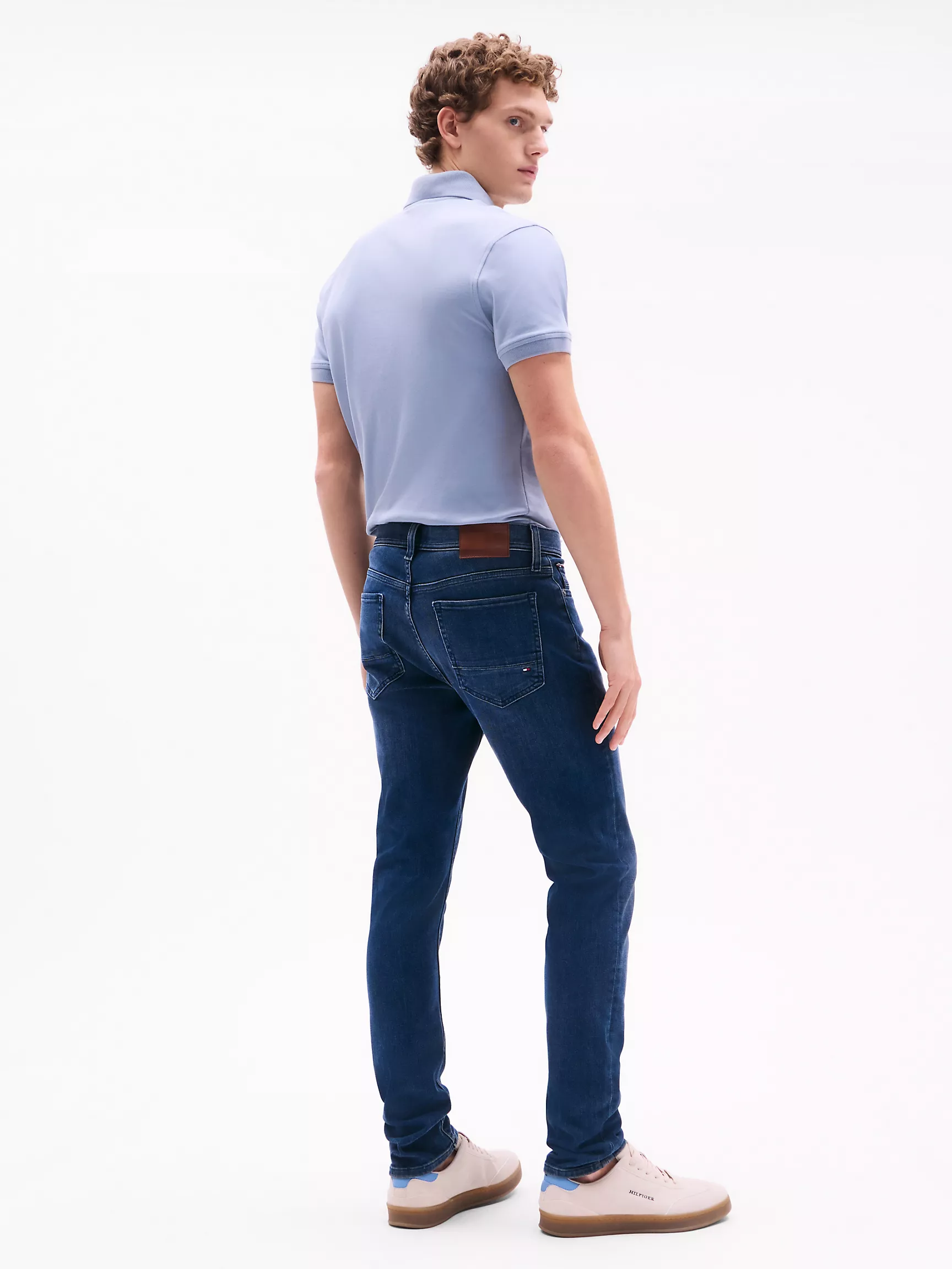 Мужские джинсы Tommy Hilfiger, Джинсы прямого кроя темно-синей стирки