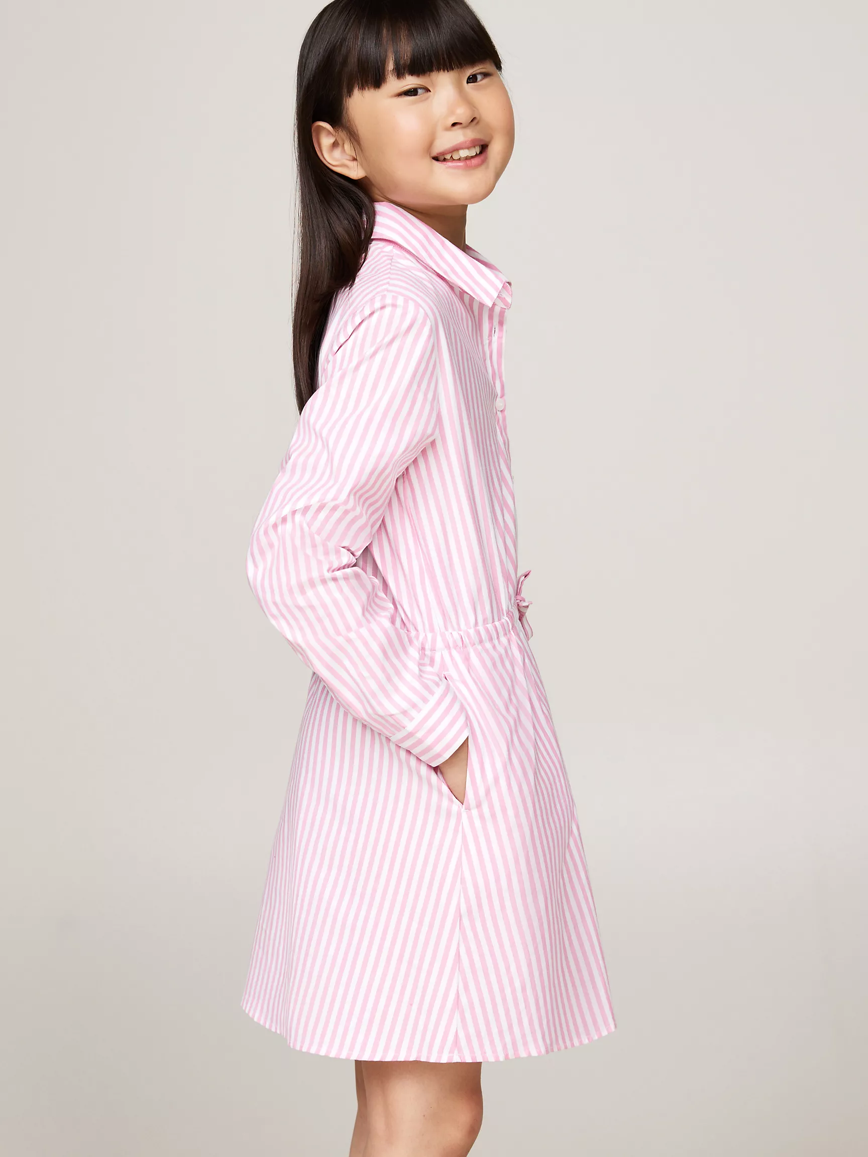 Платье для девочек Tommy Hilfiger, Детское полосатое платье-рубашка Ithaca