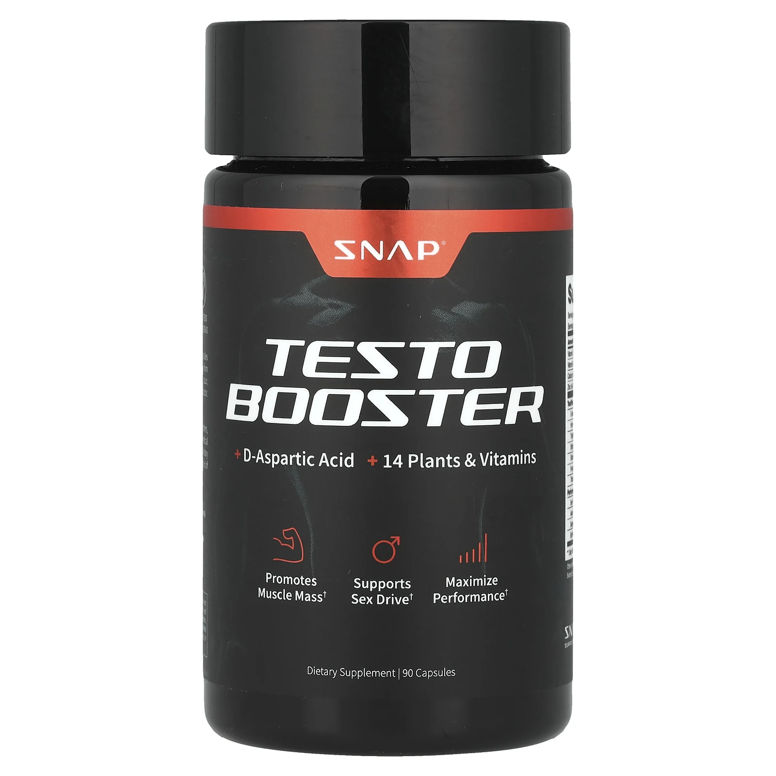 Snap Supplements, Testo Booster, 90 капсул