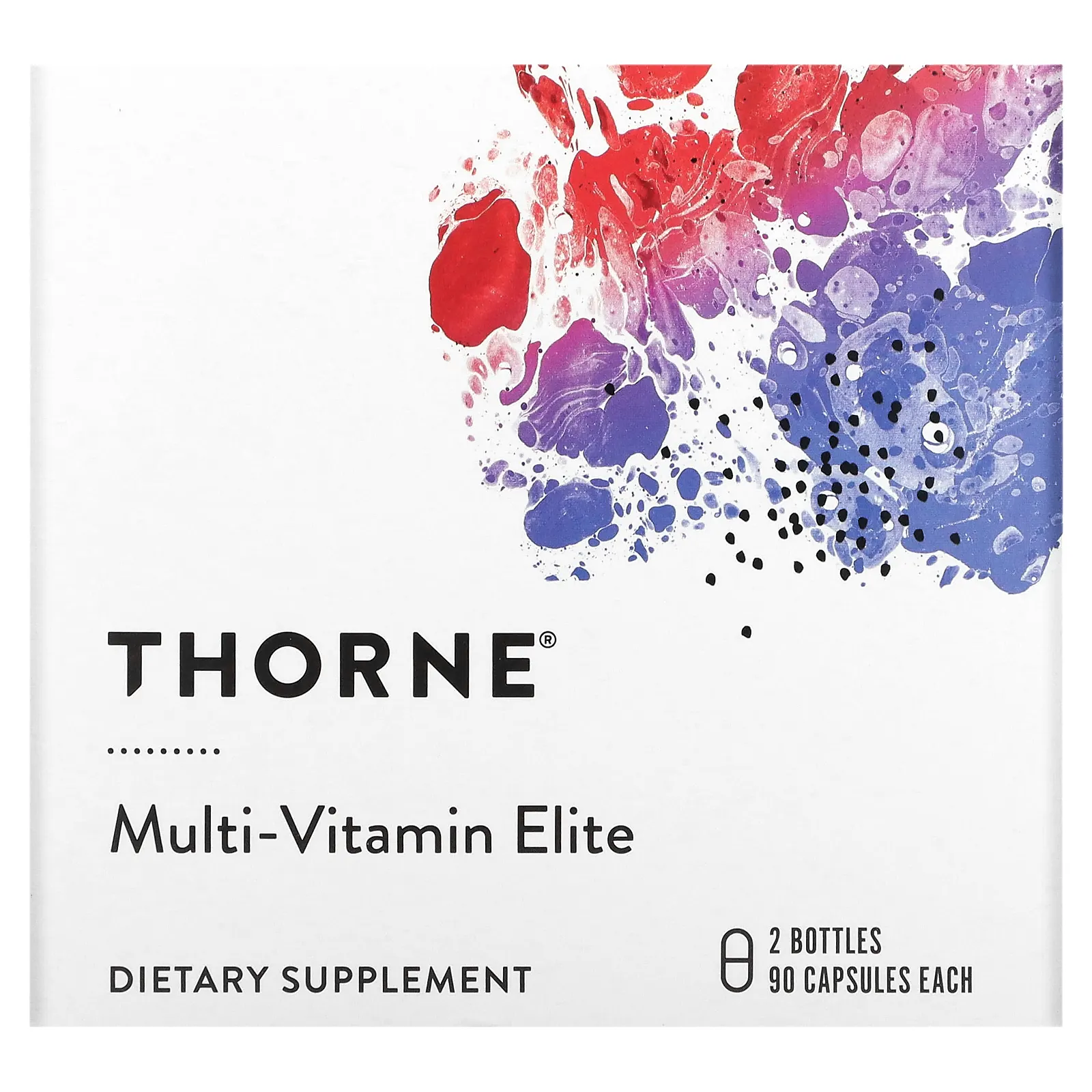 Thorne, Multi-Vitamin Elite, мультивитамины для приема утром и вечером, 2 флакона, по 90 капсул