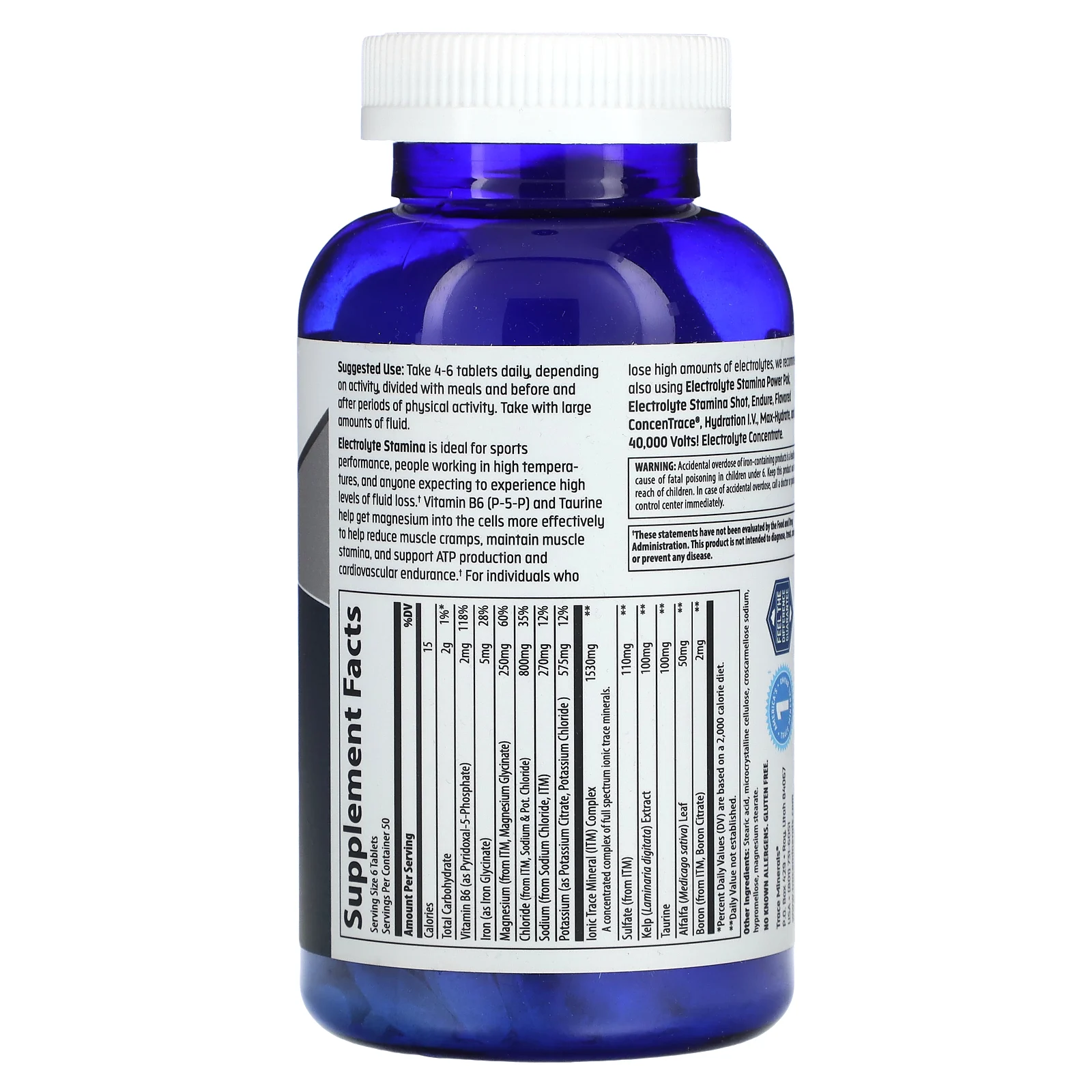 Trace Minerals ®, Electrolyte Stamina, 300 таблеток