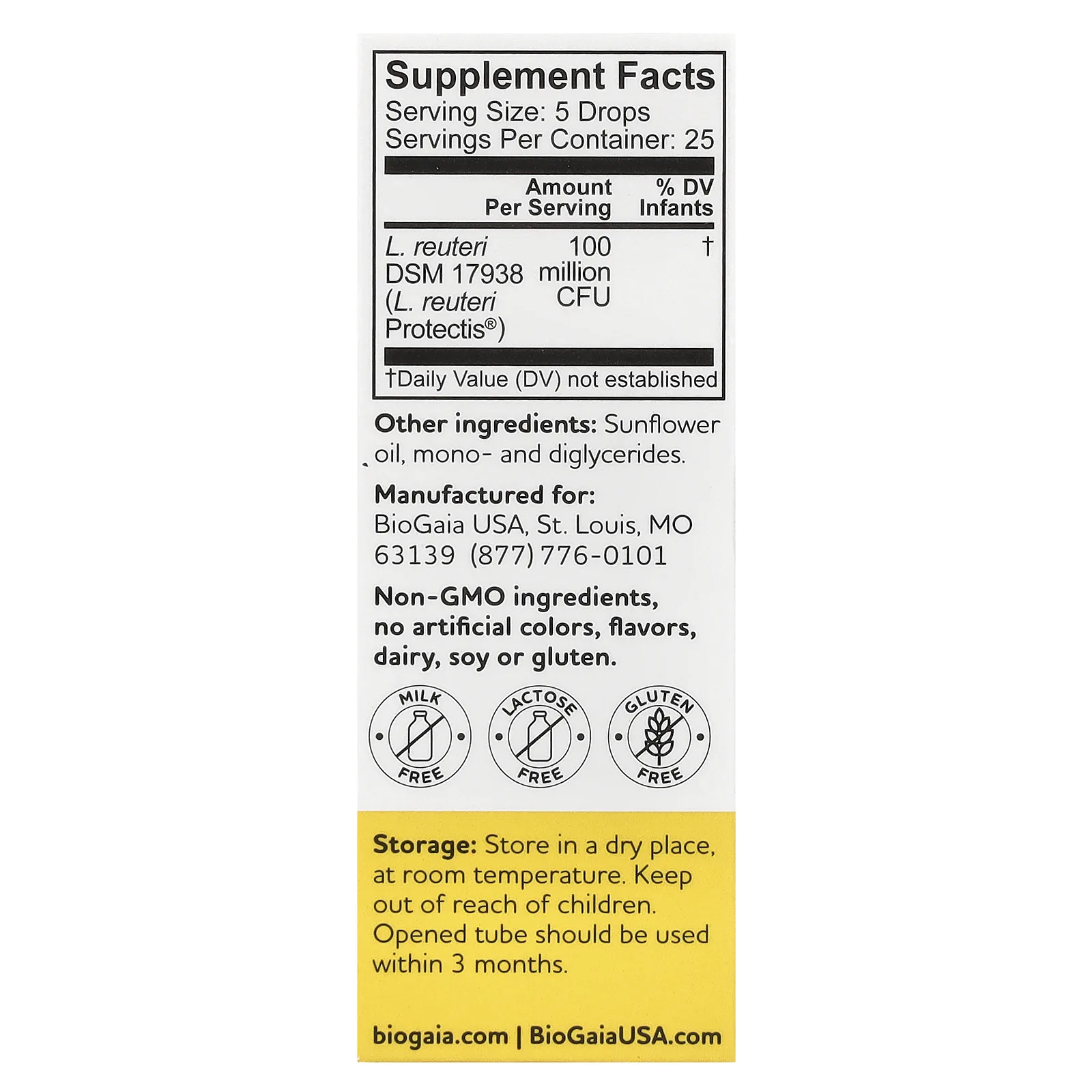 BioGaia, Protectis, пробиотик в каплях для детей, 5 мл (0,17 жидк. унции)