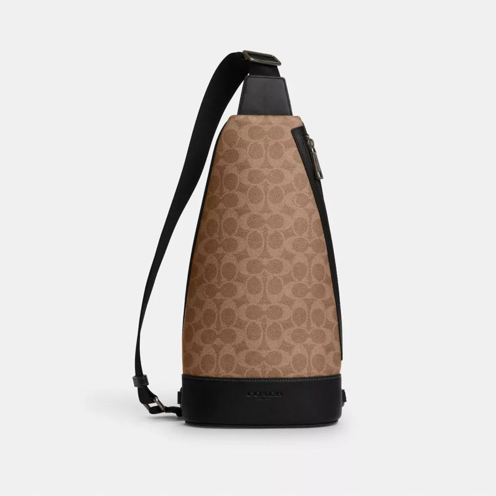 Сумка COACH Dominic Sling Pack In Signature Canvas