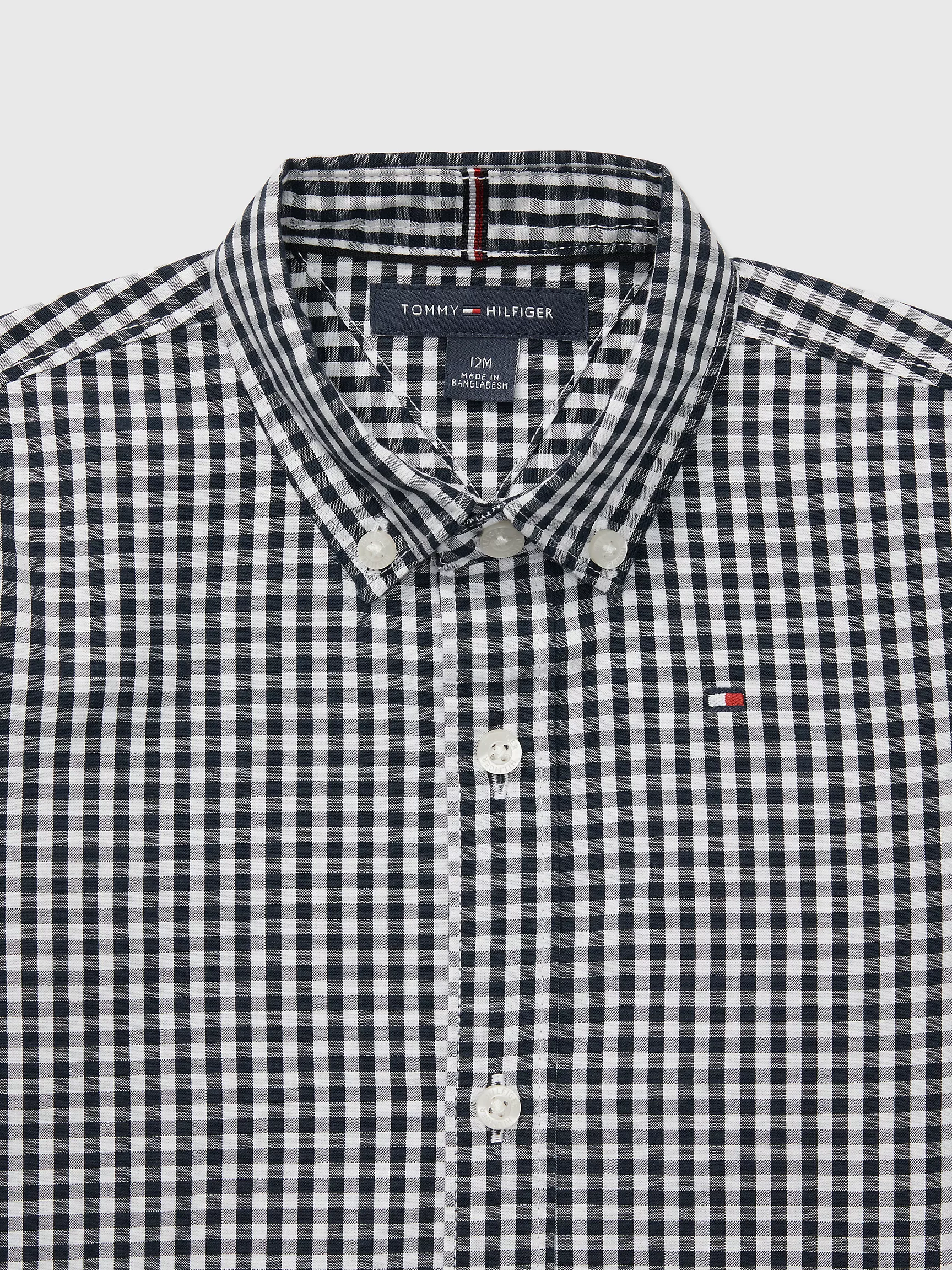 Детская рубашка Tommy Hilfiger, Детская рубашка в клетку гингем
