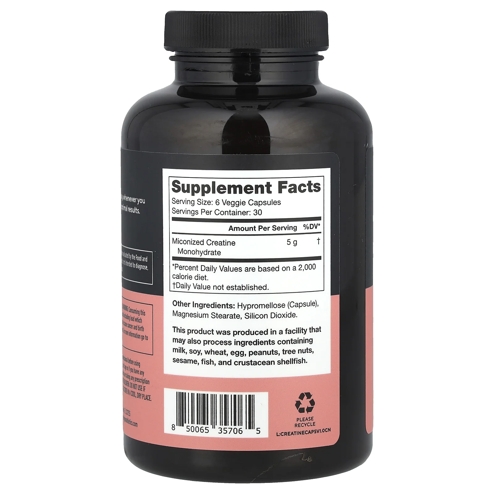 Legion Athletics, креатин, 180 капсул (833 мг в 1 капсуле)