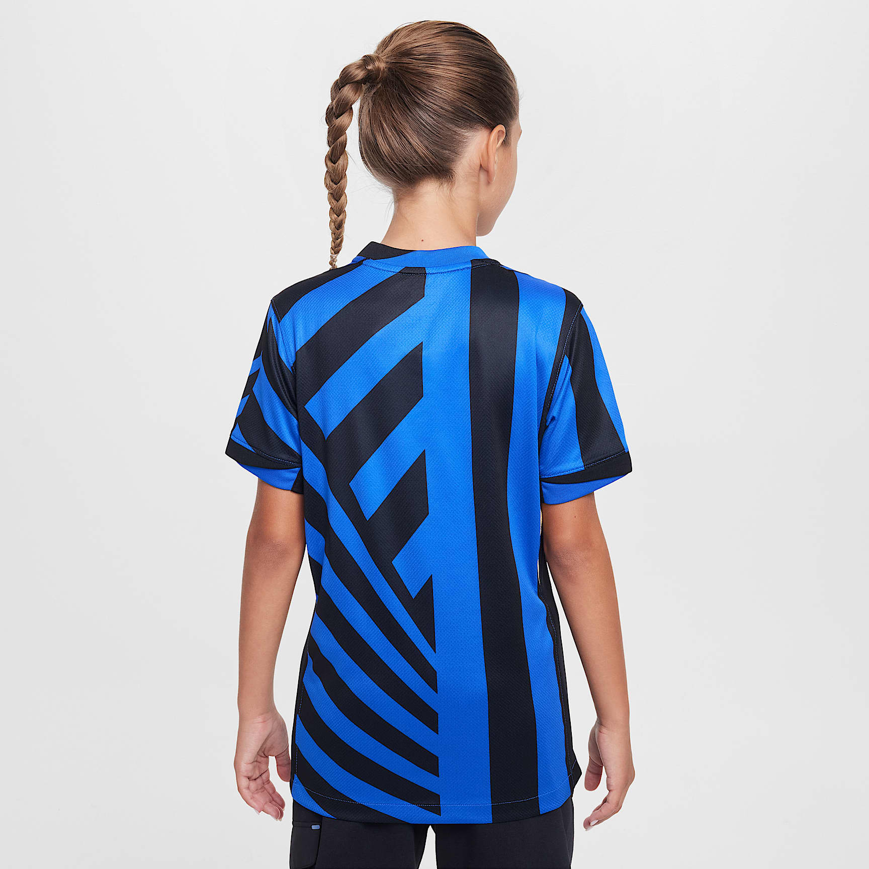 Inter Milan 2024/25 Stadium Home Big Kids' Nike Dri-FIT Soccer Replica Jersey