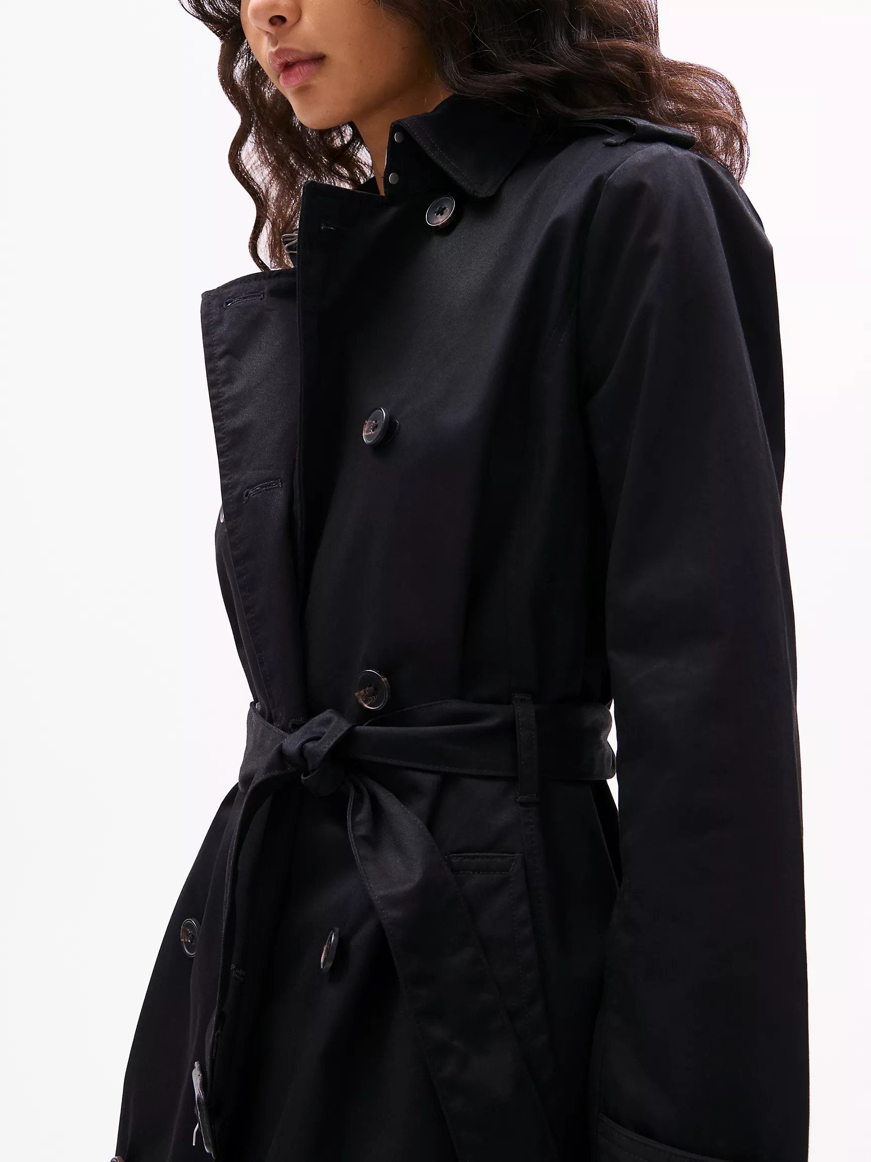 Женское пальто Tommy Hilfiger, Двубортный тренч с поясом