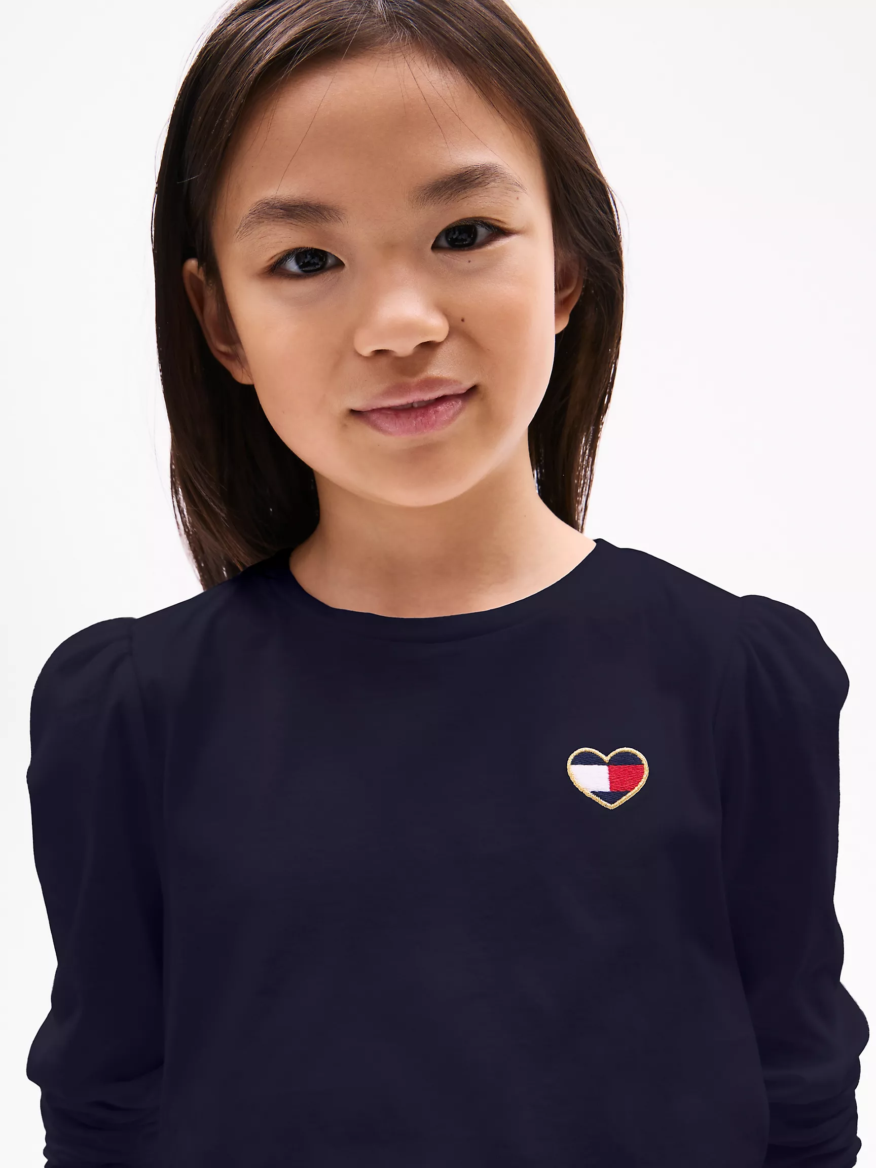 Футболка для девочек Tommy Hilfiger, Детская футболка с объемными плечами