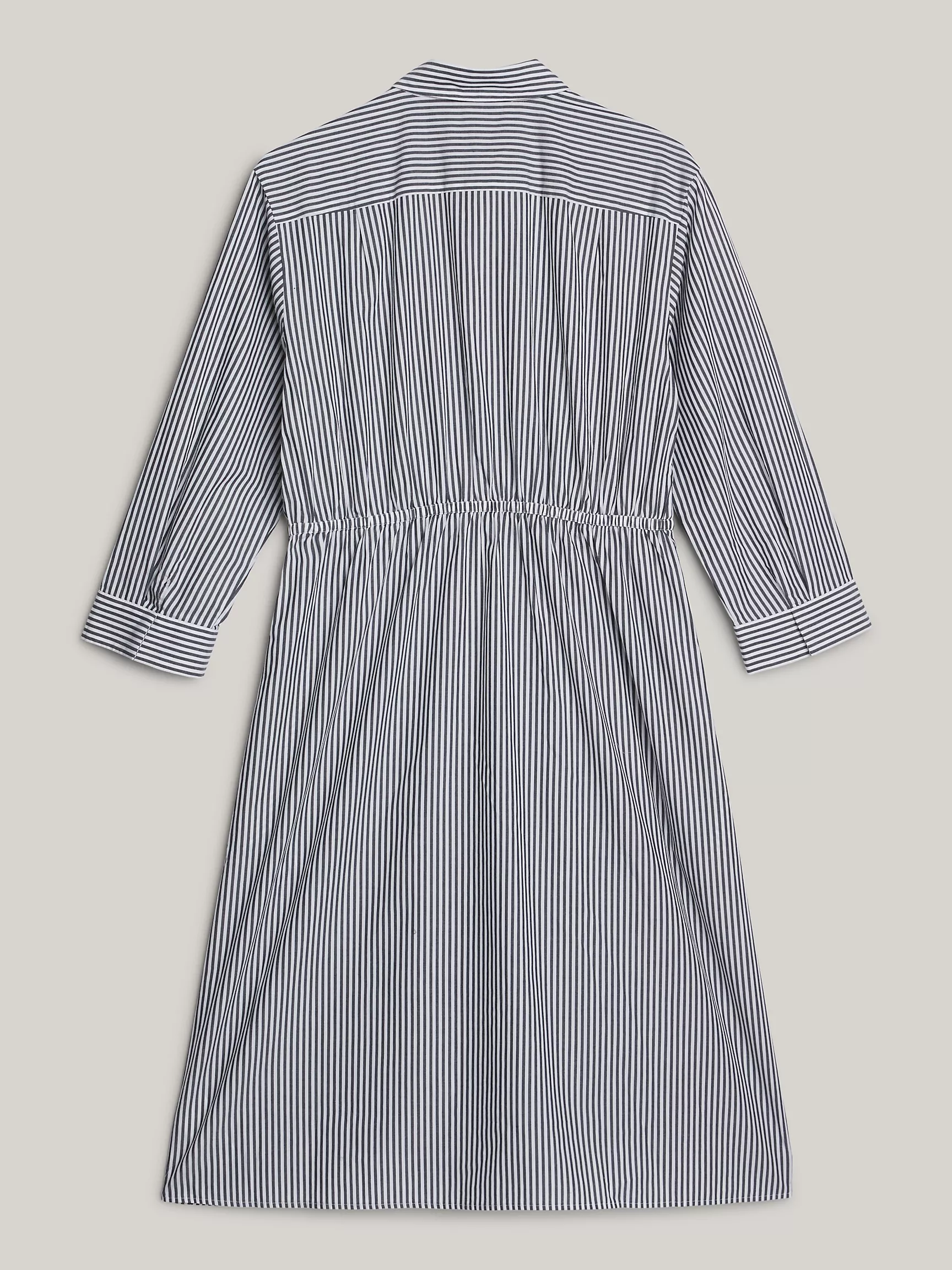 Женское платье Tommy Hilfiger, Полосатое миди-платье-рубашка с поясом