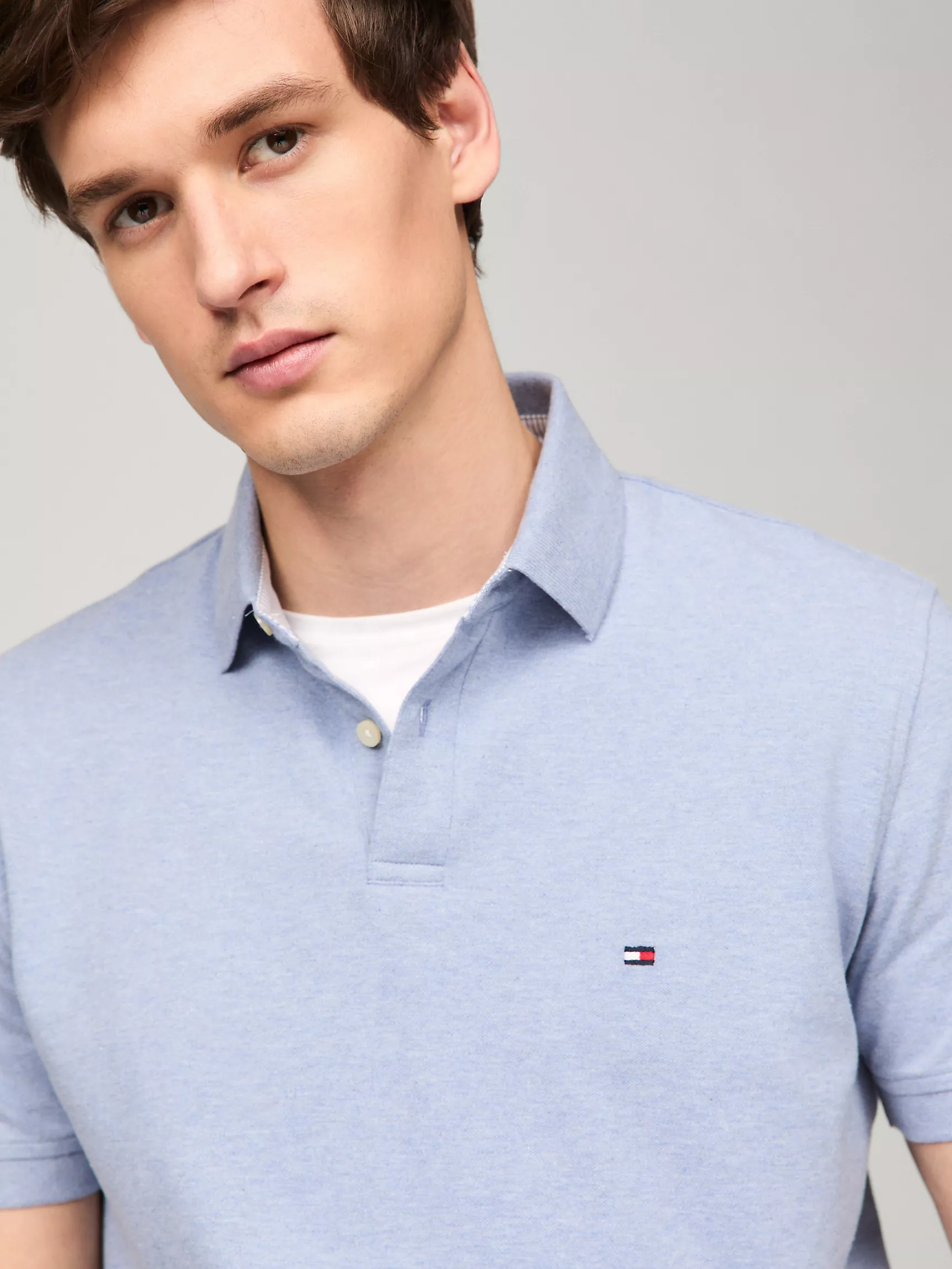 Мужское поло Tommy Hilfiger, Эластичное поло стандартного кроя Tommy