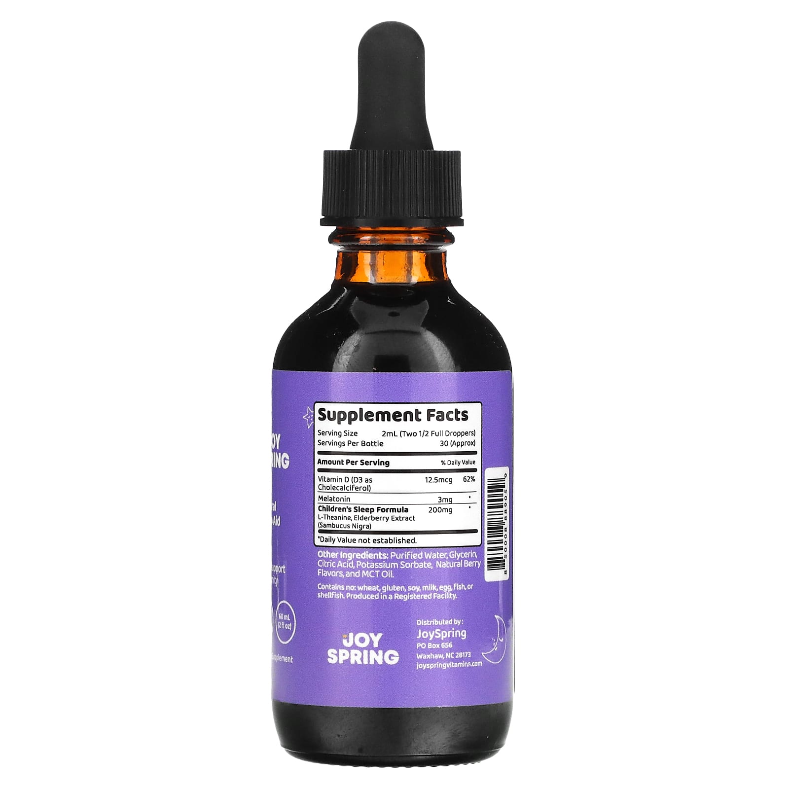 JoySpring, SleepBerry, спокойный сон, для детей от 2 лет, 60 мл (2 жидк. унции)