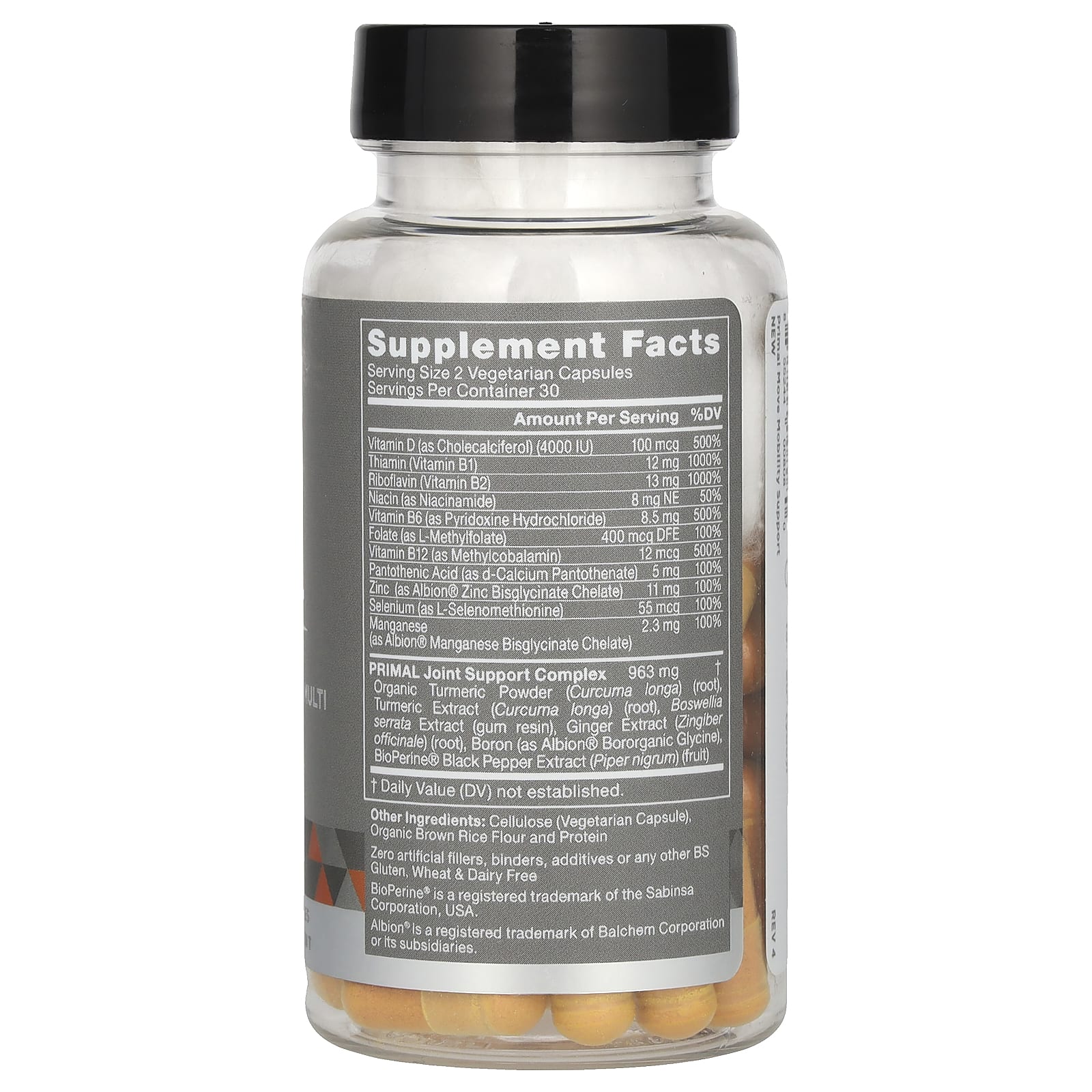 Eu Natural, PRIMAL, куркума и босвеллия, 60 вегетарианских капсул