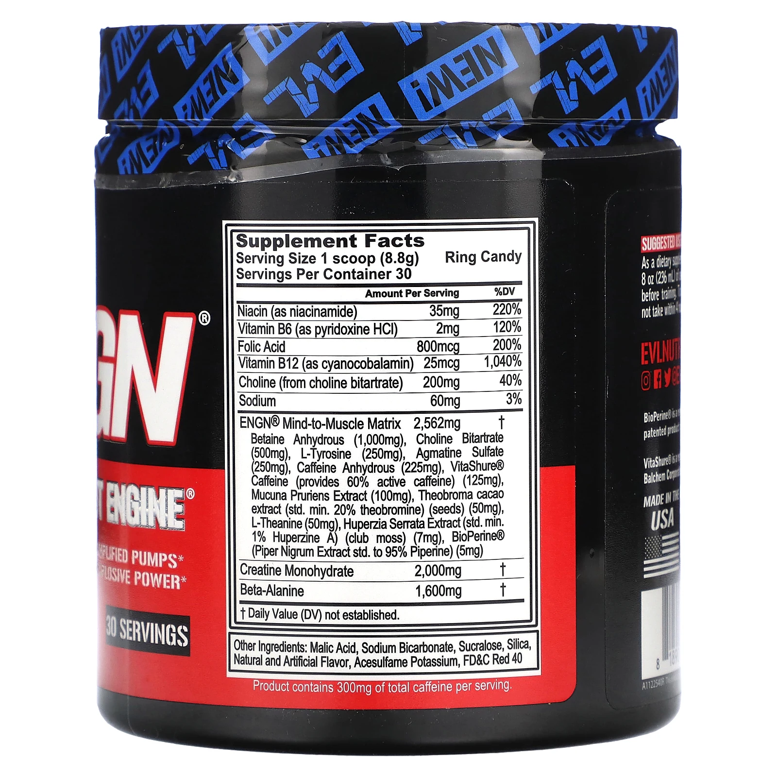 EVLution Nutrition, ENGN, предтренировочная добавка, леденцы, 264 г (9,3 унции) (Товар снят с продажи)
