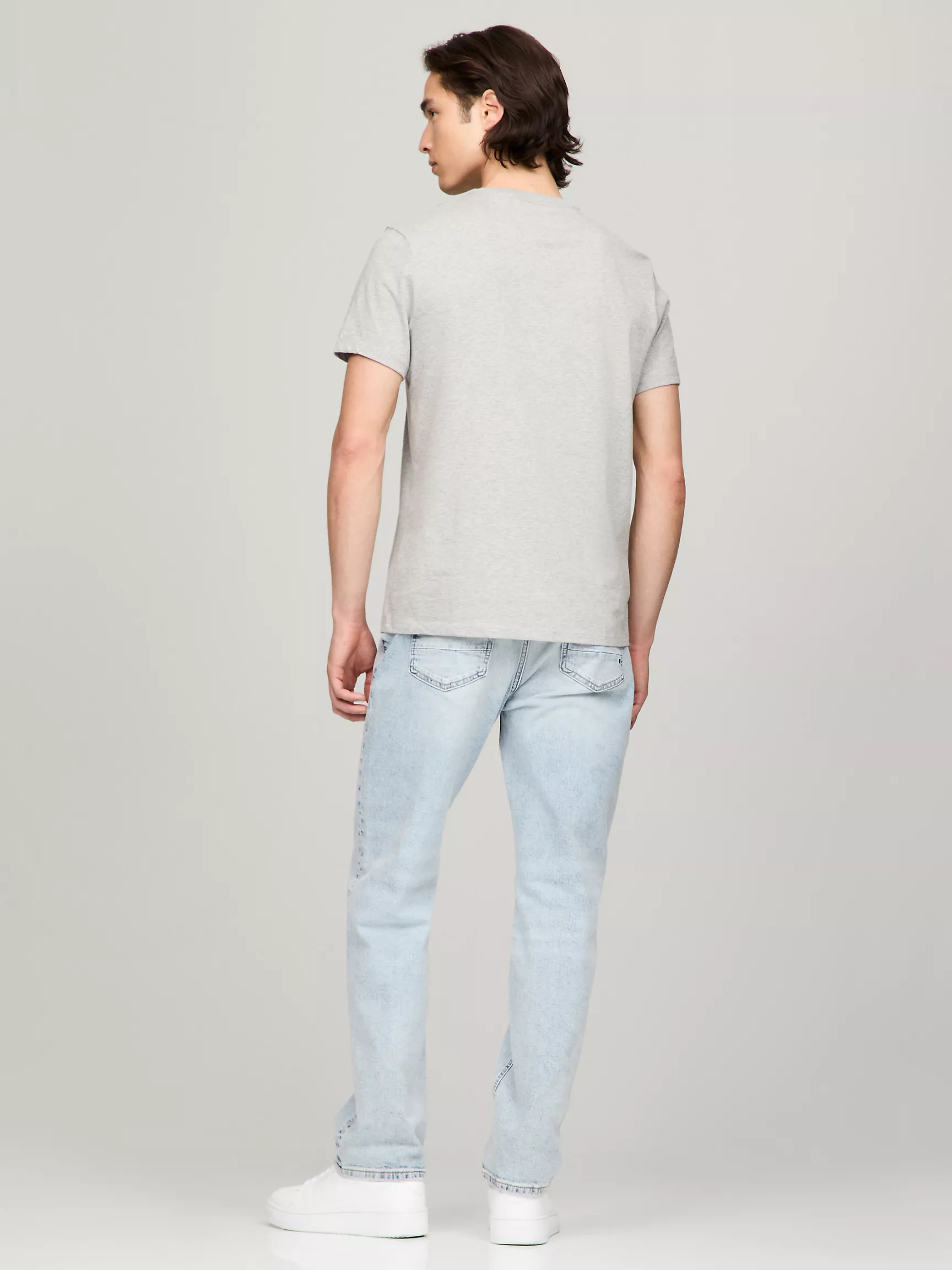 Мужская футболка Tommy Hilfiger, Футболка с вышитым логотипом Hilfiger Icon