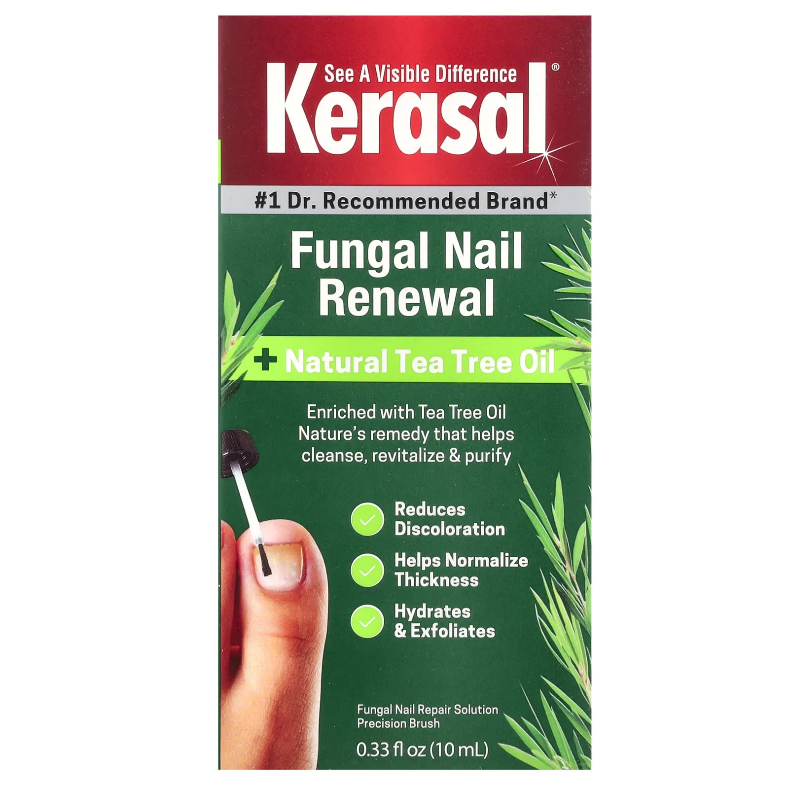 Kerasal, Nail Renewal Plus Масло чайного дерева, 0,33 жидкой унции (10 мл)