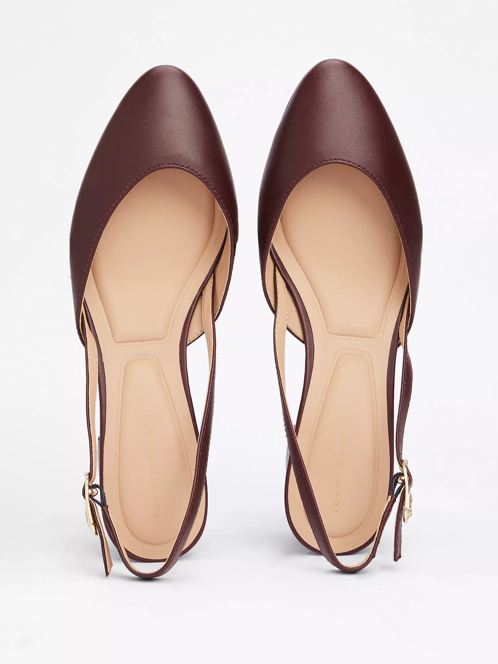 Женская обувь Tommy Hilfiger, Кожаные туфли с открытой пяткой и монограммным узором