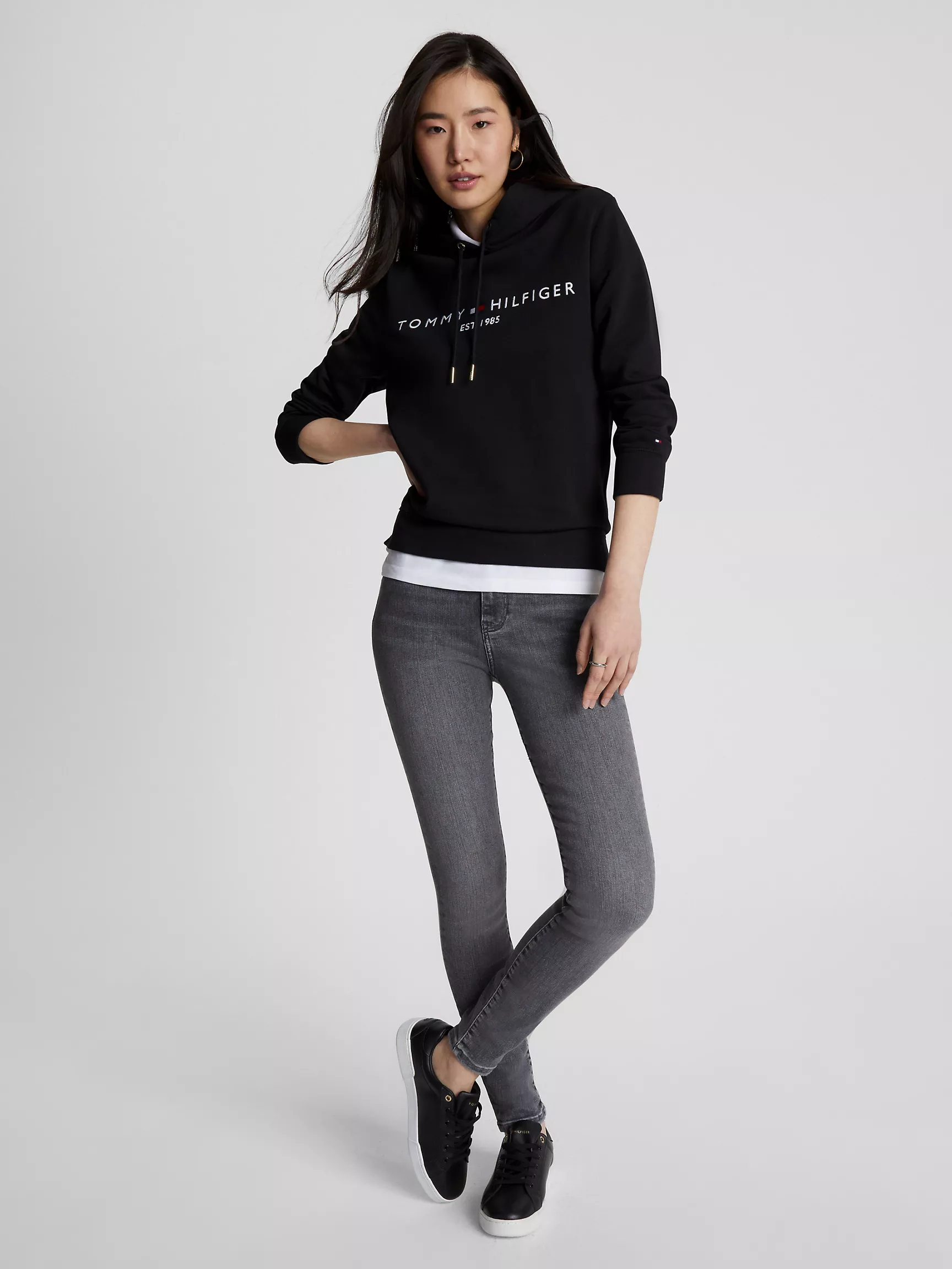 Женское худи Tommy Hilfiger, Худи с вышитым логотипом Tommy
