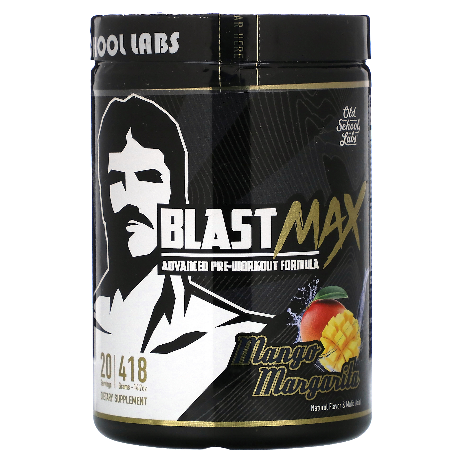 Old School Labs, Blast Max, улучшенная формула перед тренировкой, манго и маргарита, 418 г (14,7 унции)