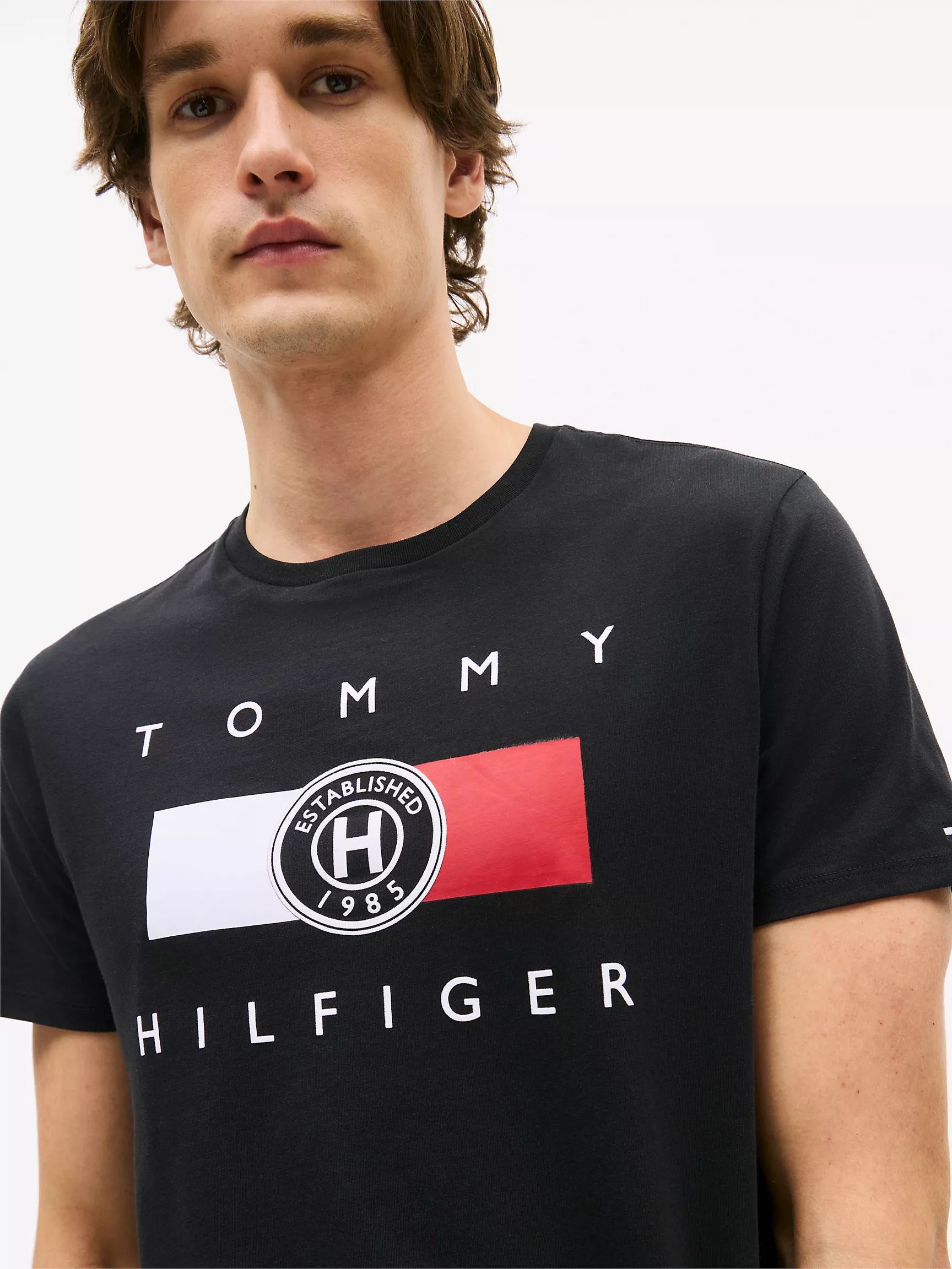 Мужская футболка Tommy Hilfiger, Футболка с логотипом в круге Hilfiger