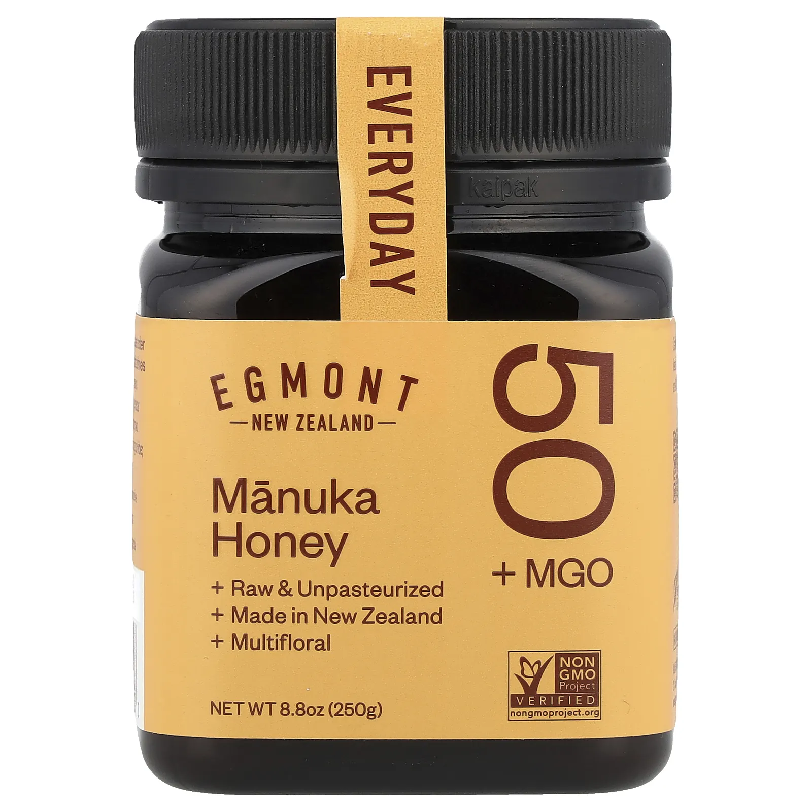 Egmont Honey, Мед манука, необработанный и непастеризованный, MGO 50+, 250 г (8,8 унции)