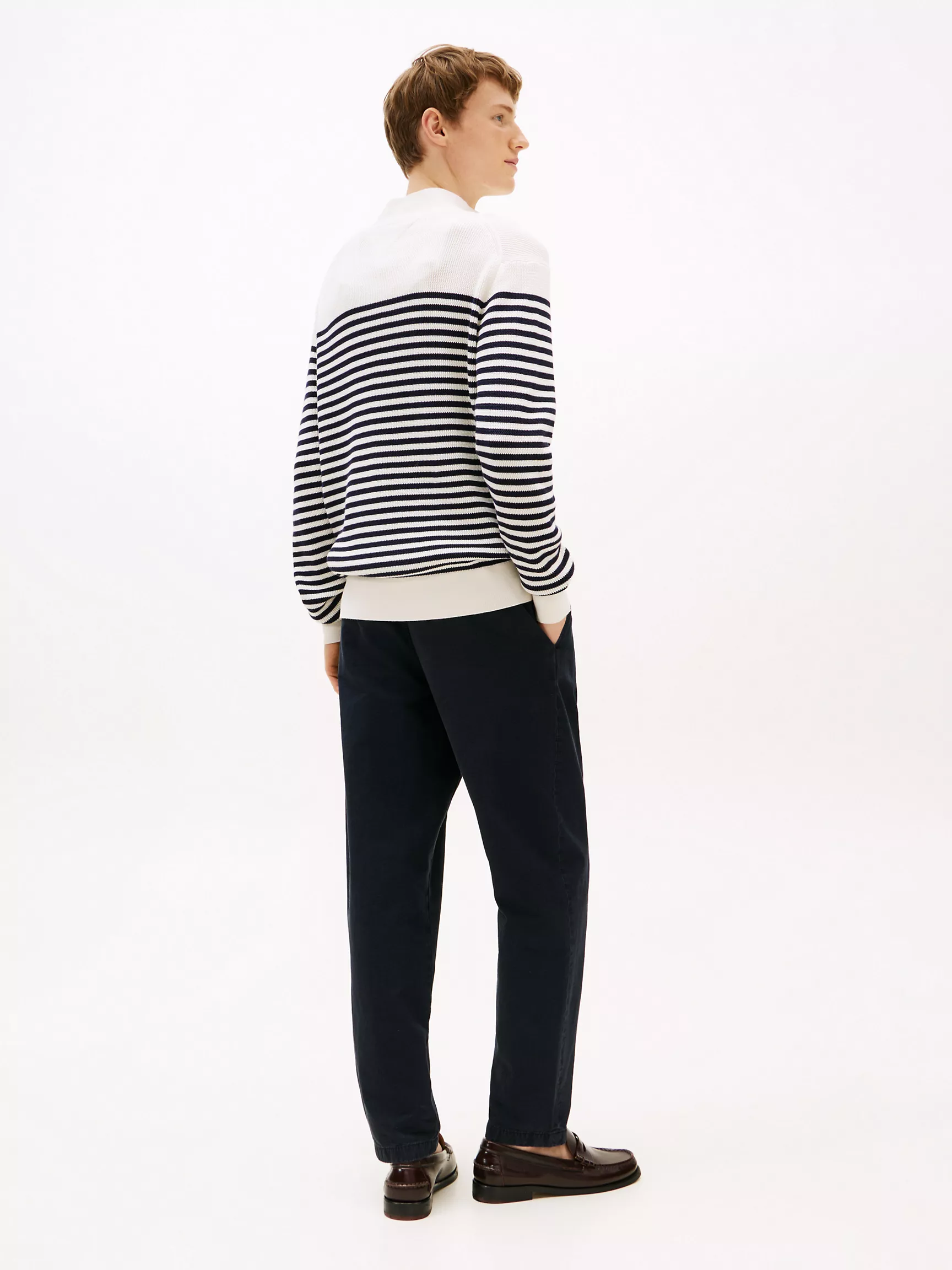 Мужской свитер Tommy Hilfiger, Широкоребристый свитер на четвертной молнии