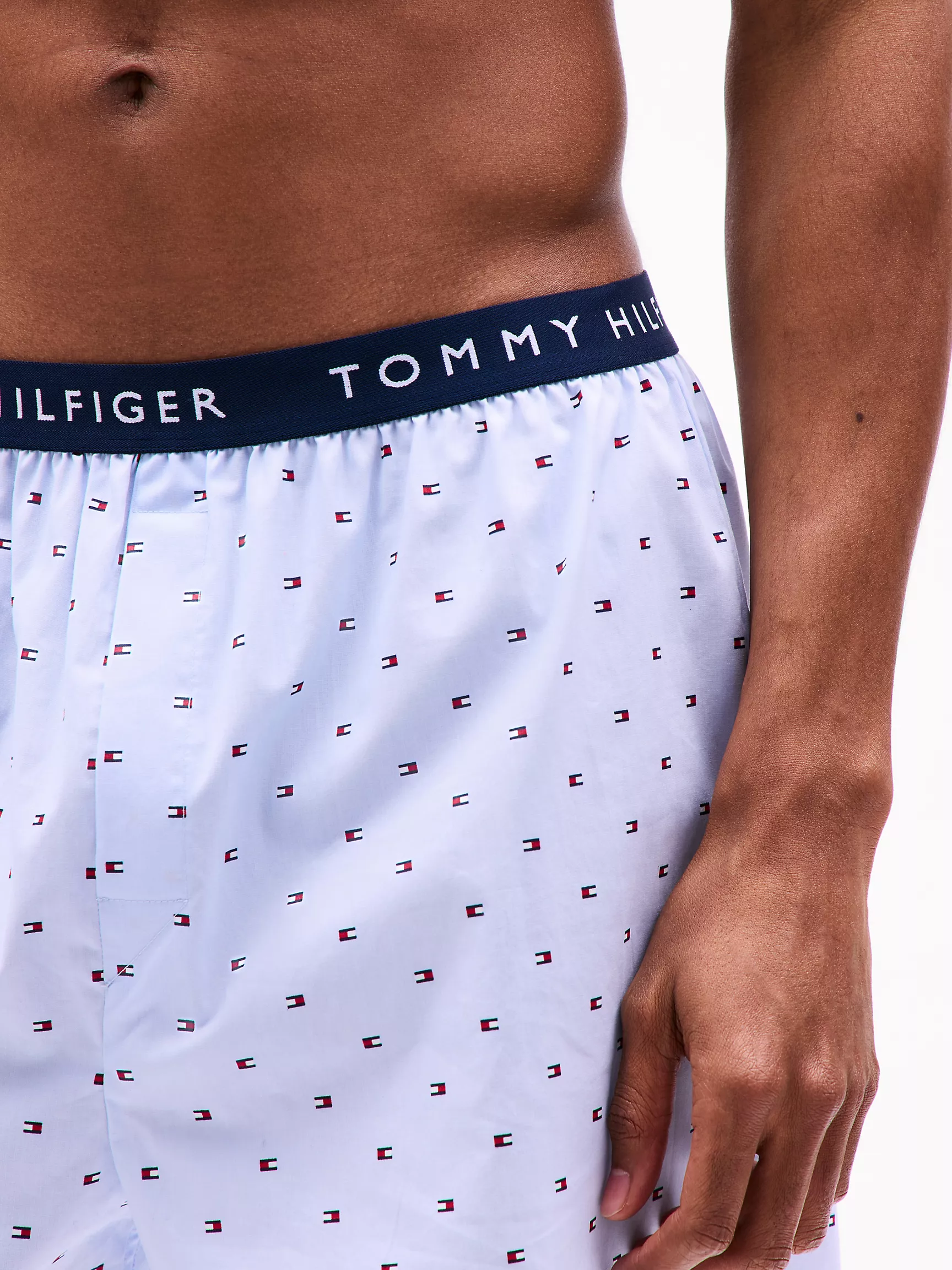 Мужское нижнее белье Tommy Hilfiger, Тканые боксёры Tommy с логотипом (набор 3 шт.)