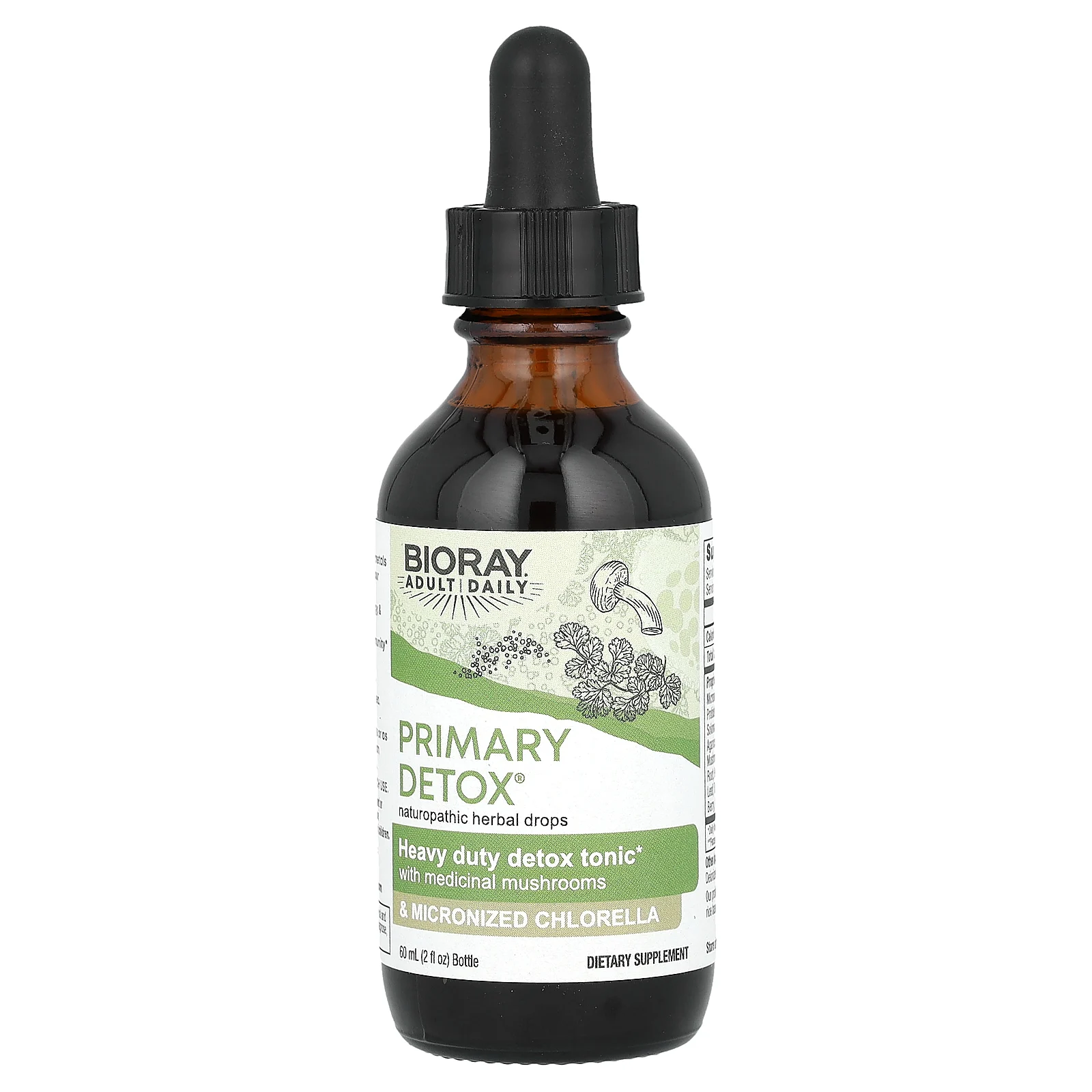 Bioray, Primary Detox, усиленный тоник для выведения токсинов, без спирта, 60 мл (2 жидк. унции)