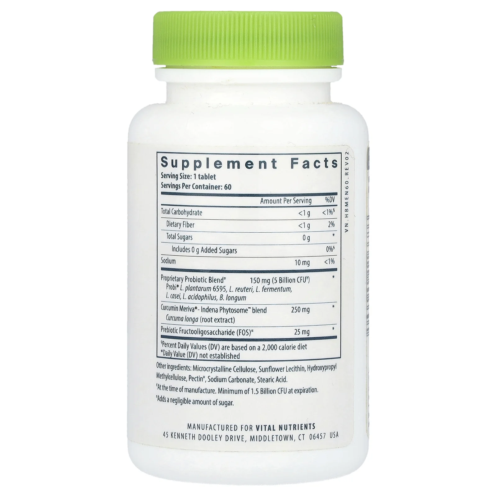 Hyperbiotics, Pro-Men со смесью фитосом куркумина и индена, 5 млрд КОЕ, 60 таблеток с замедленным высвобождением