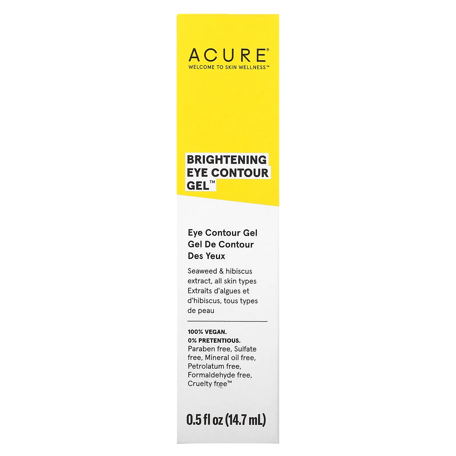 ACURE, Осветляющий гель для контура глаз, 14,7 мл (0,5 жидк. Унции)